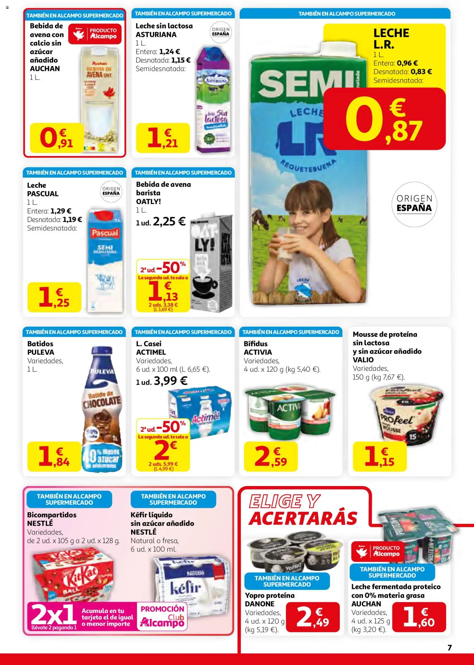 Alcampo - HP Nacional Unificado │ válido desde el 29.01.2026 | Página: 7 | Productos: Mousse, Chocolate, Té, Bebida de avena