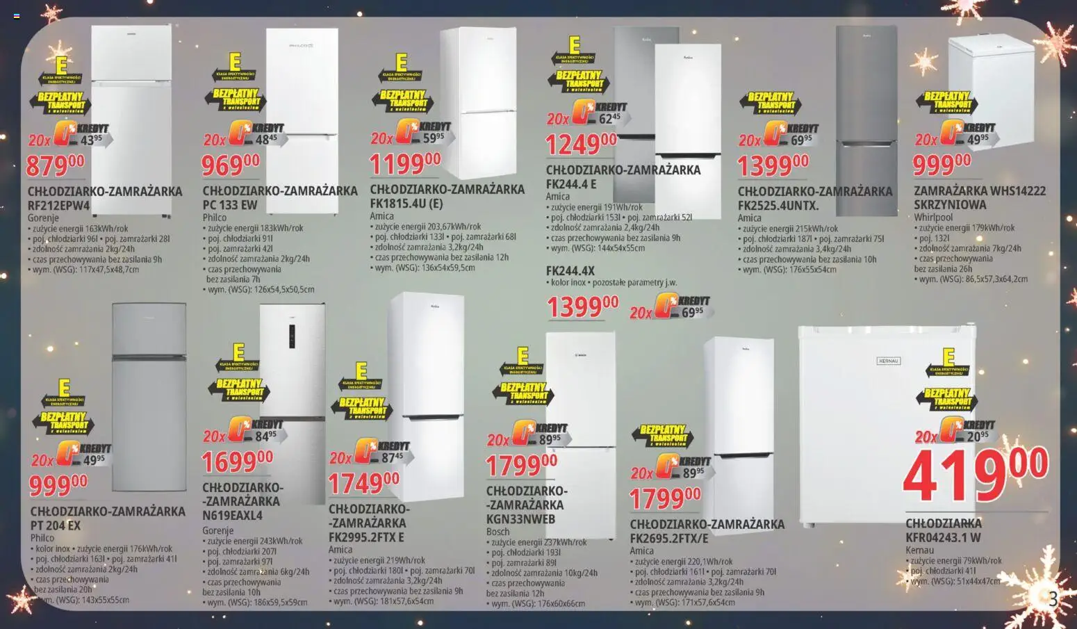 E.Leclerc Gazetka - Warszawa Bielany od 18.11.2025 | Strona: 3 | Produkty: PC, Zamrażarka