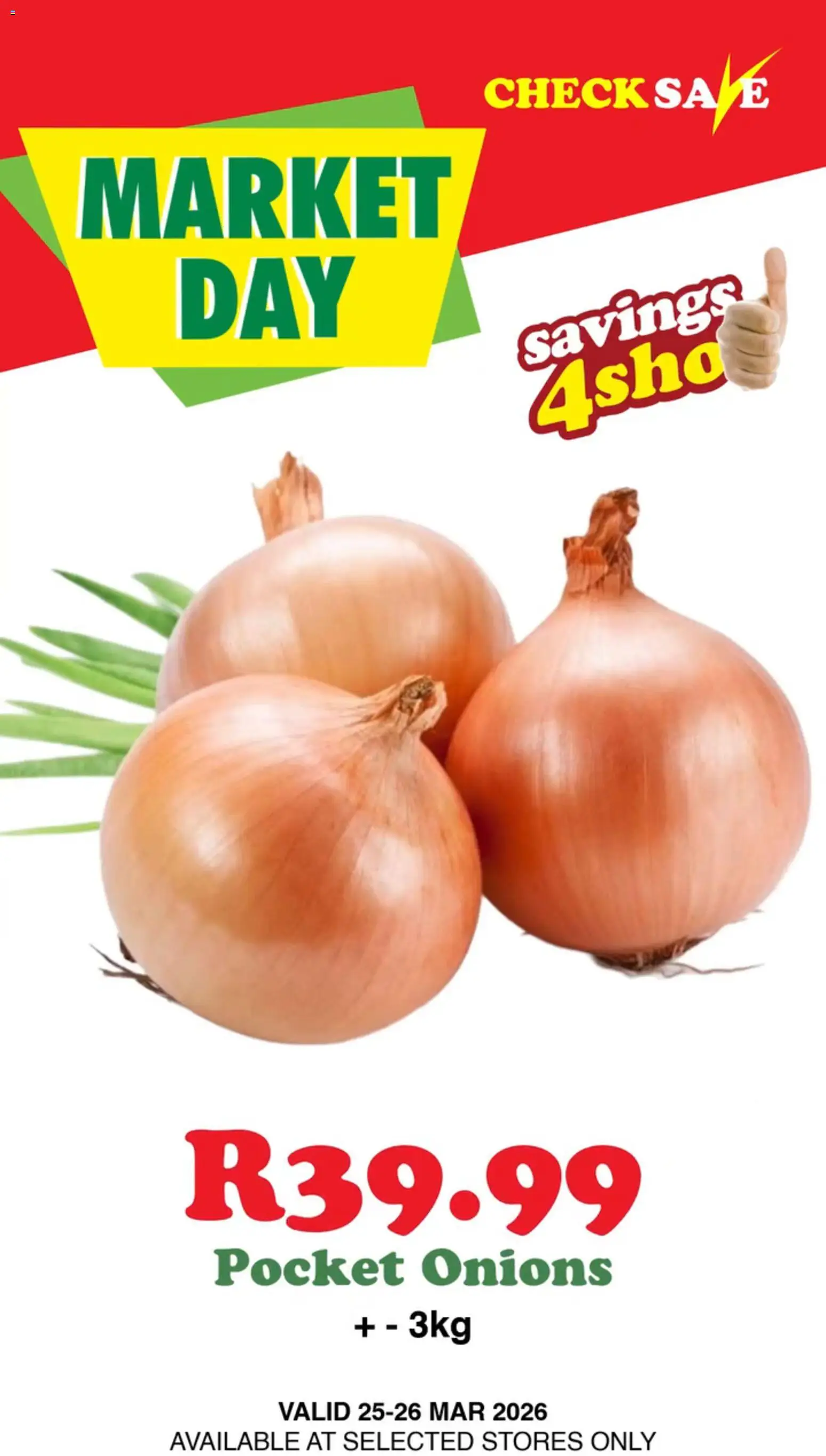 New Check Save catalogue – valid from 25.03.2026 | Page: 7 | Products: Onions