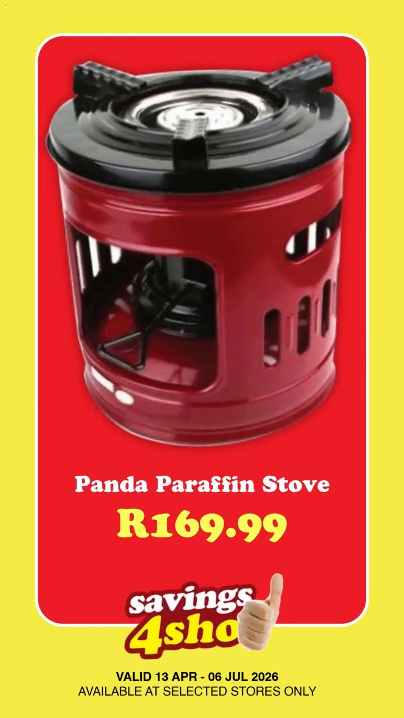 New Check Save catalogue – valid from 13.04.2026 | Page: 5 | Products: Stove