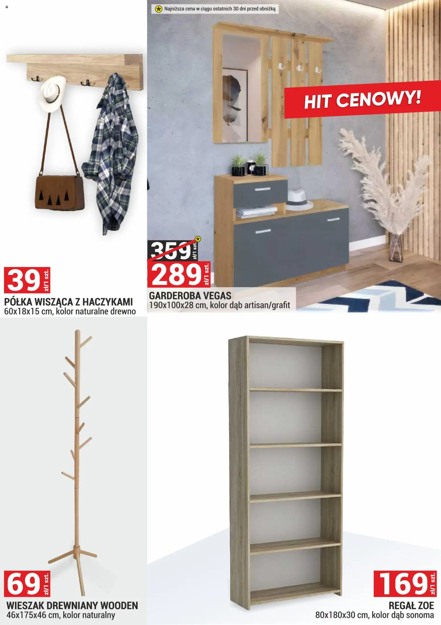 Merkury Market Gazetka - Meble, Wypoczynki, Materace od 02.01.2026 | Strona: 34 | Produkty: Półka, Wieszak, Regał
