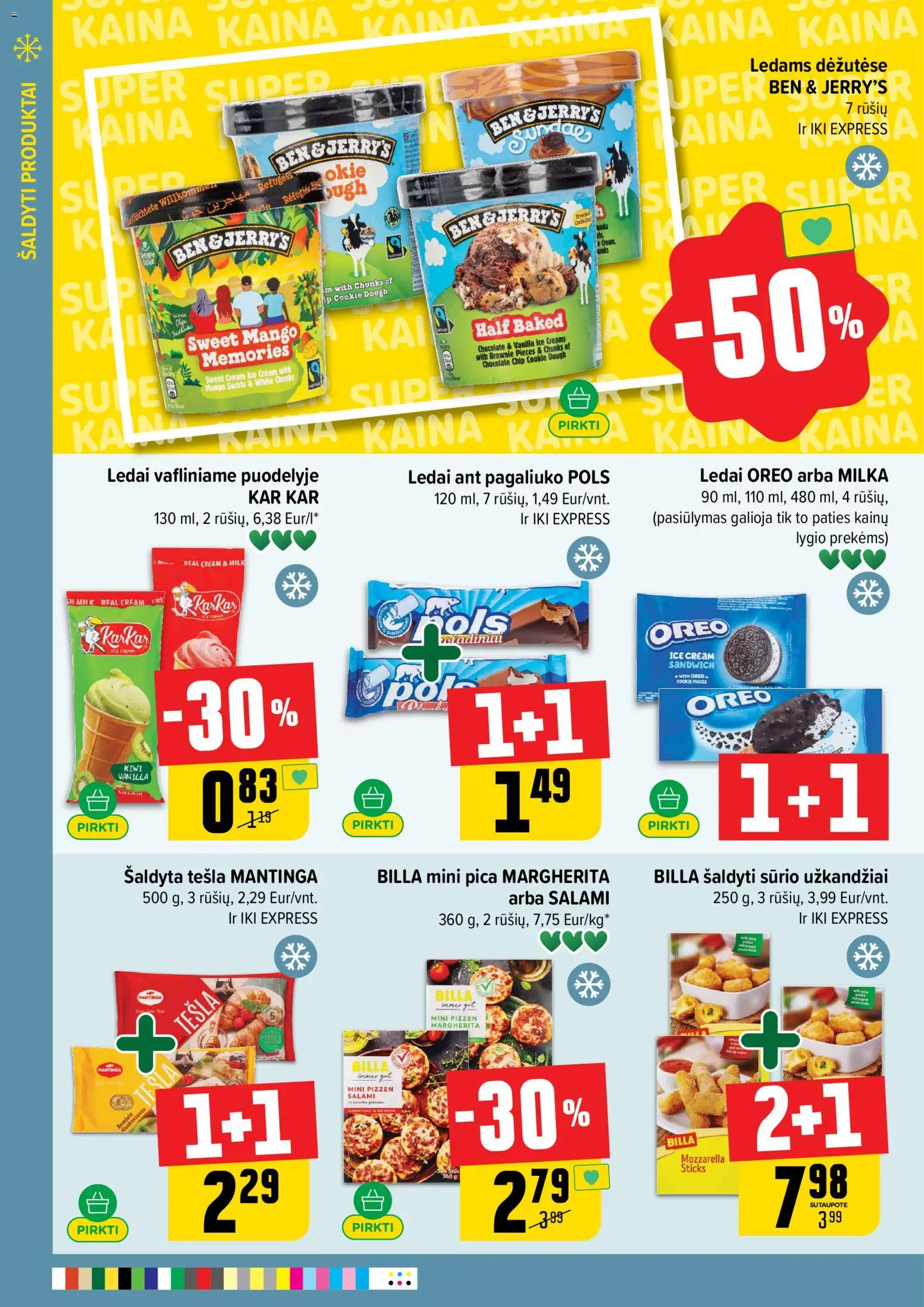 IKI akcijos nuo 16.02.2026 | Puslapis: 22 | Prekių: Ledai, Pica