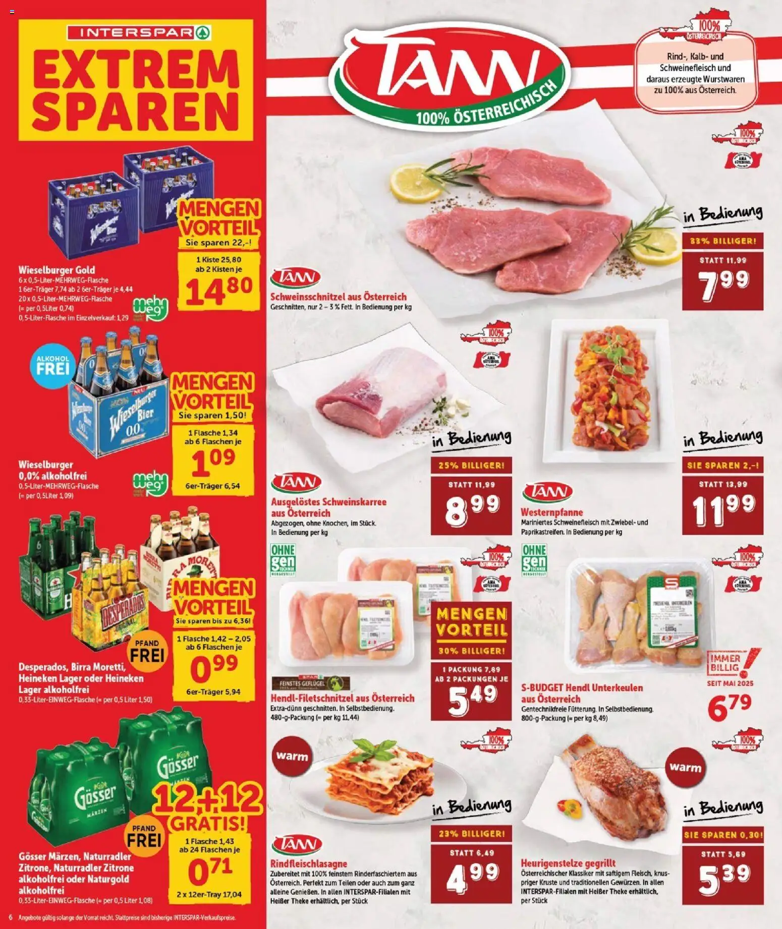 Interspar Flugblatt - Burgenland Nord gültig ab 15.01.2026 | Seite: 7 | Produkte: Zitrone, Bier, Schweinefleisch
