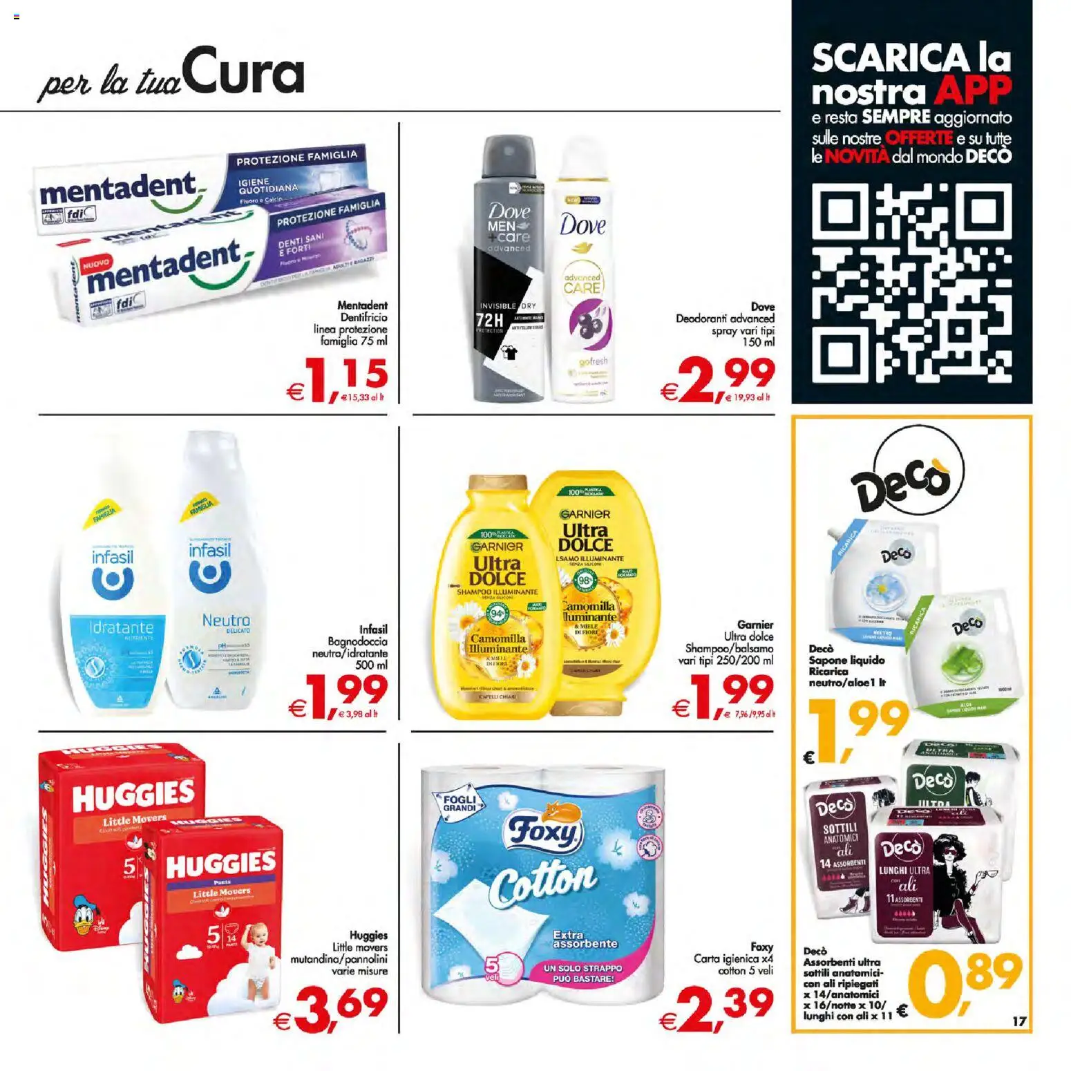 Volantino Decò del 05.01.2026 | Pagina: 17 | Prodotti: Illuminante, Carta igienica, Sapone, Miele