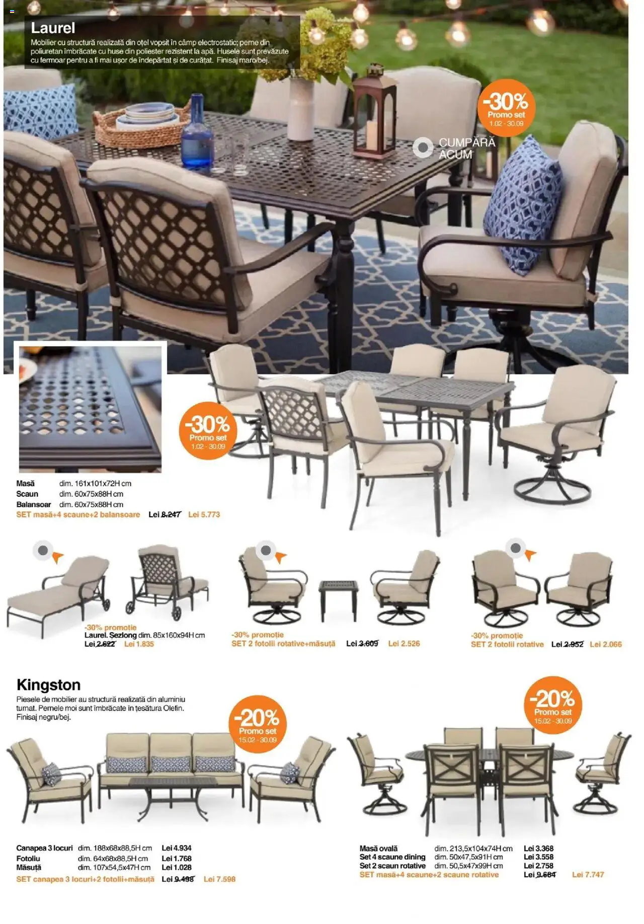 Noul catalog Mobexpert – valabil de la 04.09.2025 | Pagină: 2 | Produse: Șezlong, Canapea, Scaun, Balansoar