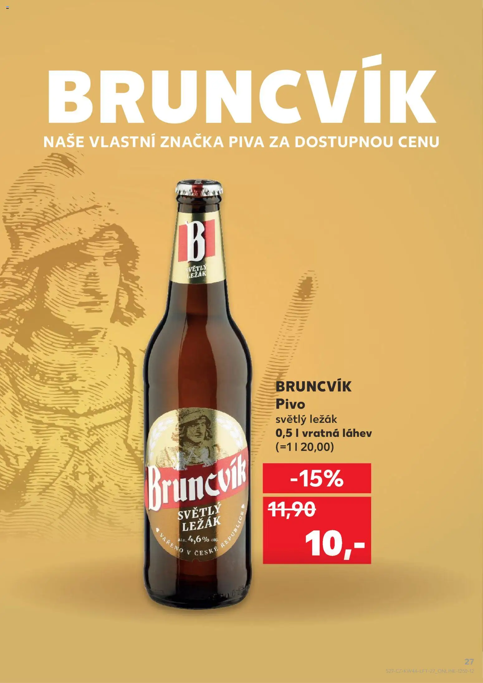 Kaufland leták - Kolín od 29.10.2025 | Strana: 27 | Produkty: Pivo, Láhev
