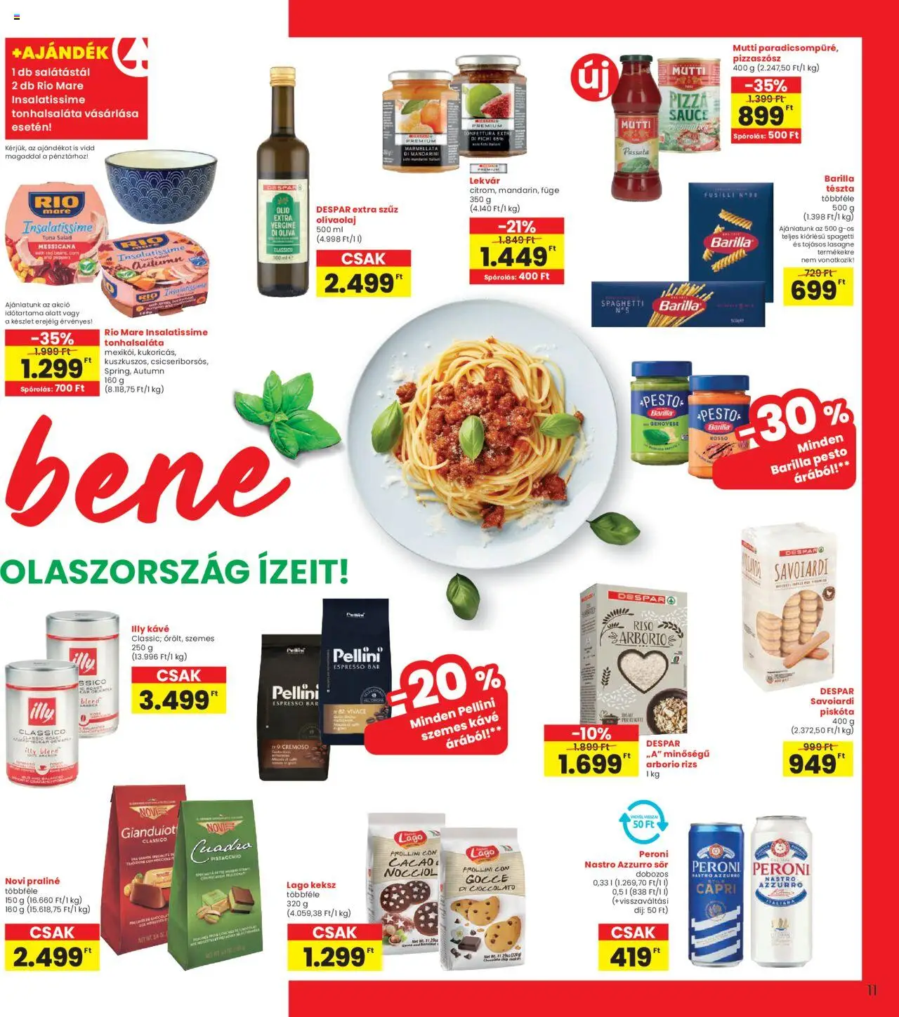 Interspar akciós ujság - amely érvényes a következő dátumtól: 28.08.2025 | Oldal: 11 | Termékek: Lekvár, Füge, Sör, Szemes kávé