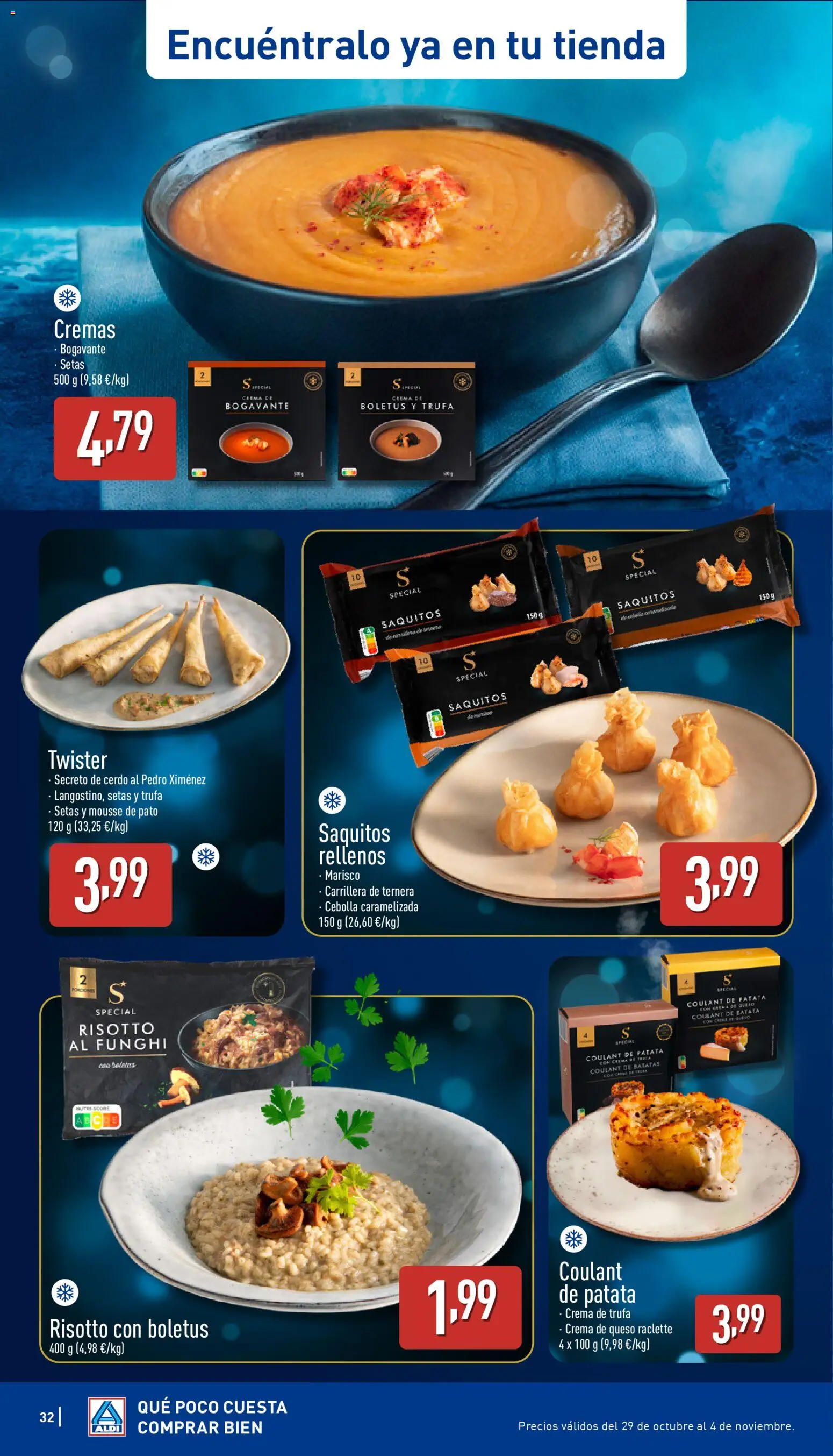 Aldi folleto Península │ válido desde el 30.10.2025 | Página: 32 | Productos: Queso, Λάστιχο με πιεστικό, Pasta, Παγωμένο τσάι
