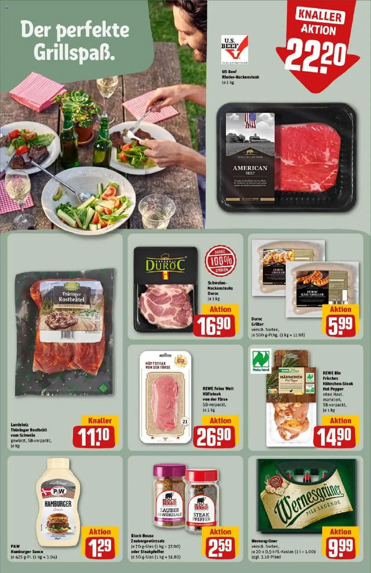 Rewe prospekt Schwerin	 - gültig ab dem 20.07.2025 | Seite: 15 | Produkte: Pils, Pfeffer, Steak, Griller