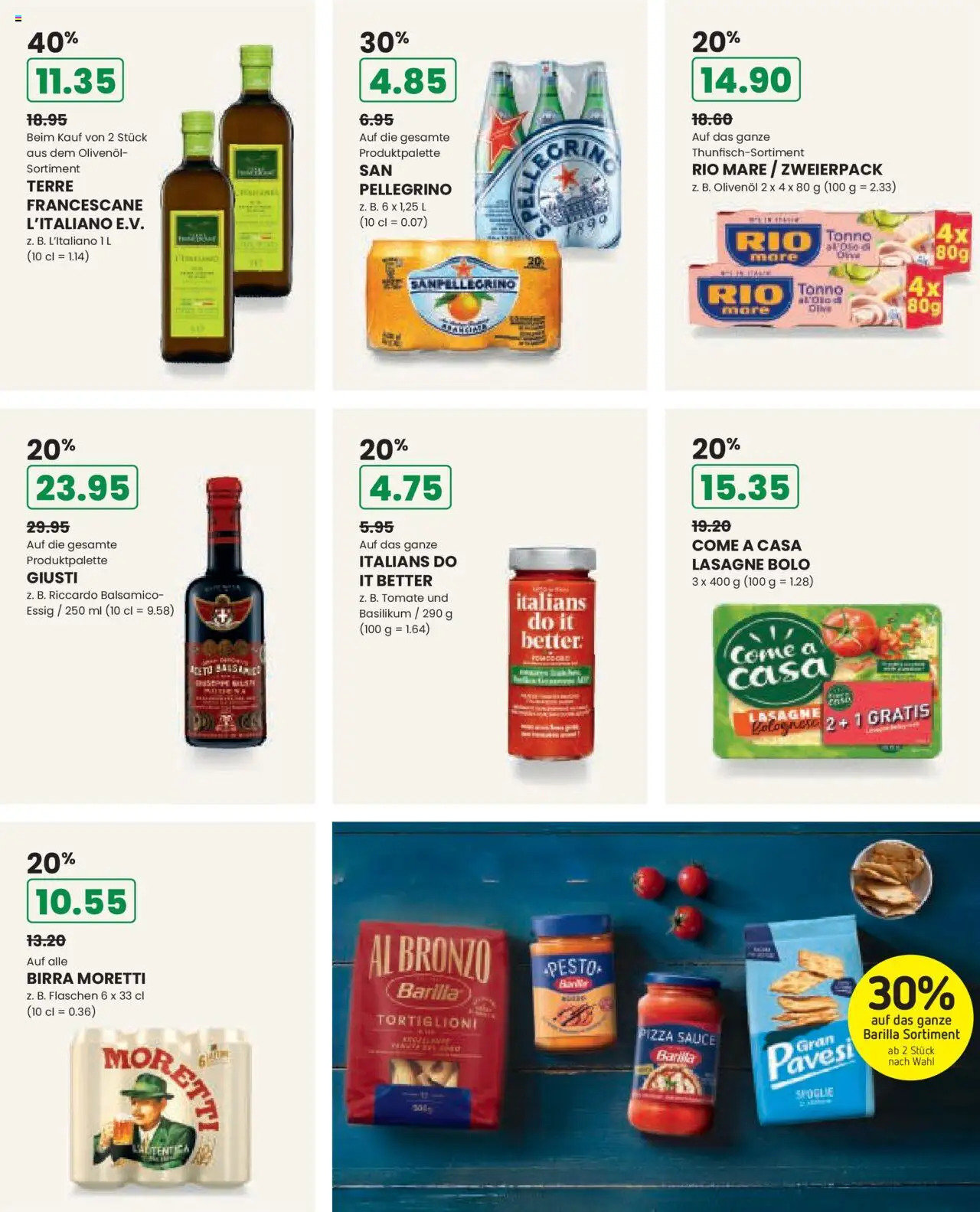 Manor Aktionen Italien – gültig ab 07.10.2025 | Seite: 6 | Produkte: Barilla, Balsamico, Essig, Pizza