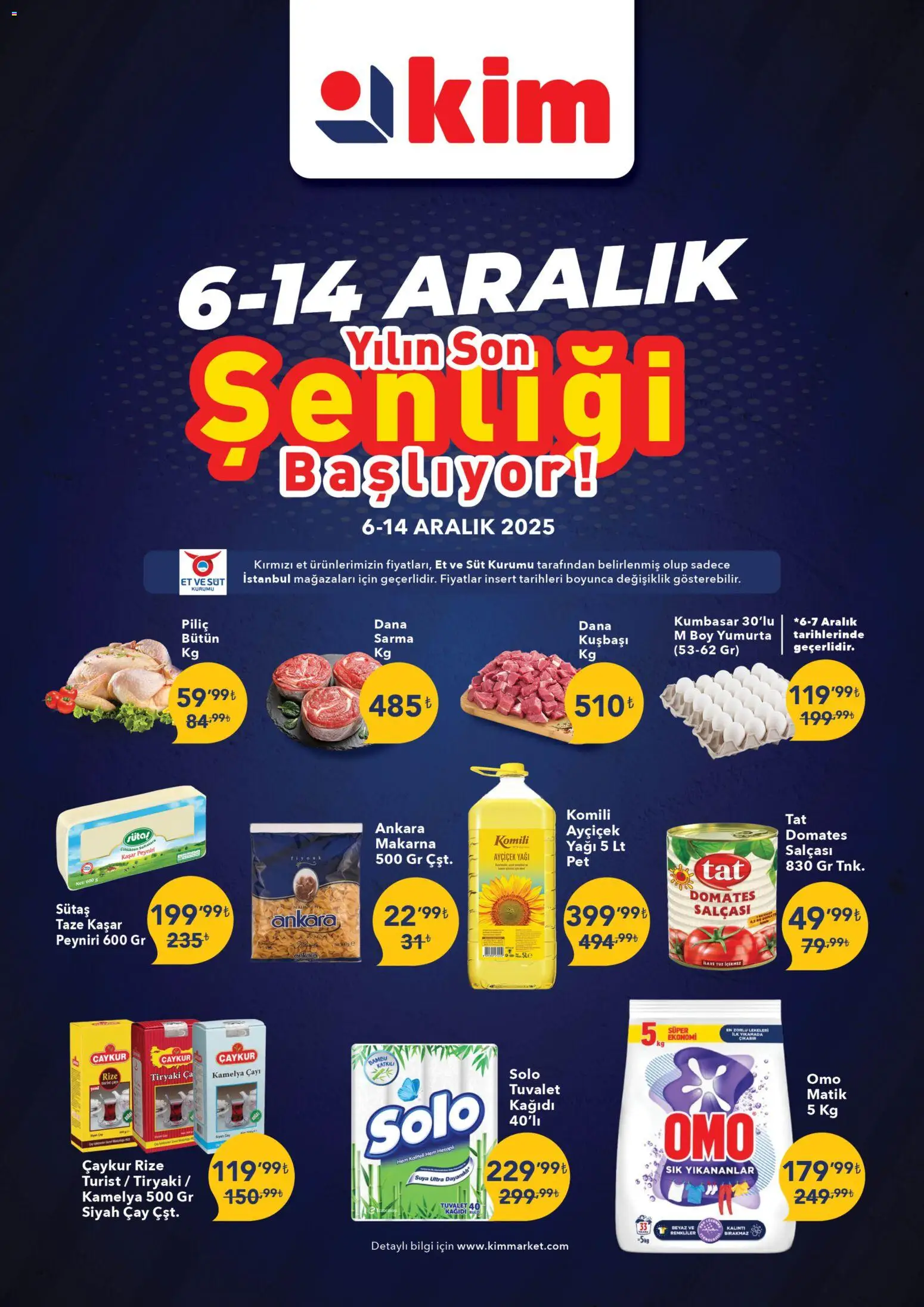 Kim Market Katalog - Marmara Insert - 06.12.2025 tarihinden itibaren geçerlidir | Sayfa: 1 | Ürünler: Yumurta, Domates, Makarna, Tuz