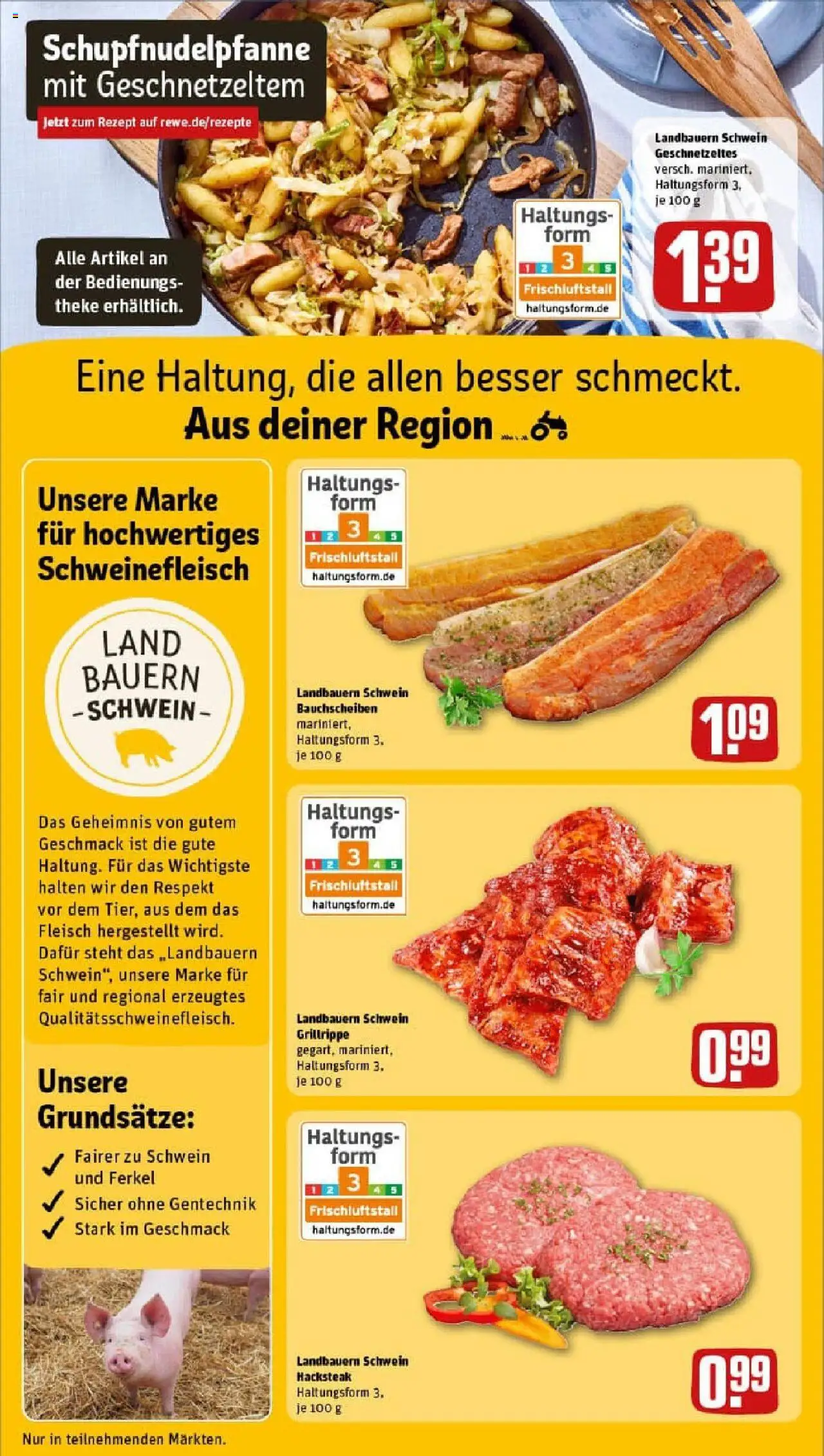 Rewe prospekt Schiffweiler / Landsweiler	 - gültig ab dem 29.06.2025 | Seite: 12 | Produkte: Theke, Schweinefleisch, Steak, Fleisch