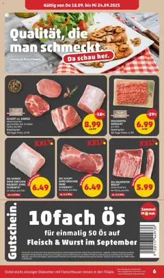 Penny Markt Flugblatt gültig ab 18.09.2025 | Seite: 6 | Produkte: Wurst