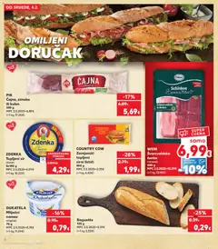 ZDENKA Topljeni sir classic, 3x140 g - Pregled kataloga iz trgovine Kaufland, vrijedi od 04.02.2026 | Stranica: 6 | Proizvodi: Mliječni namaz, Sir, Narezak, Kobasica
