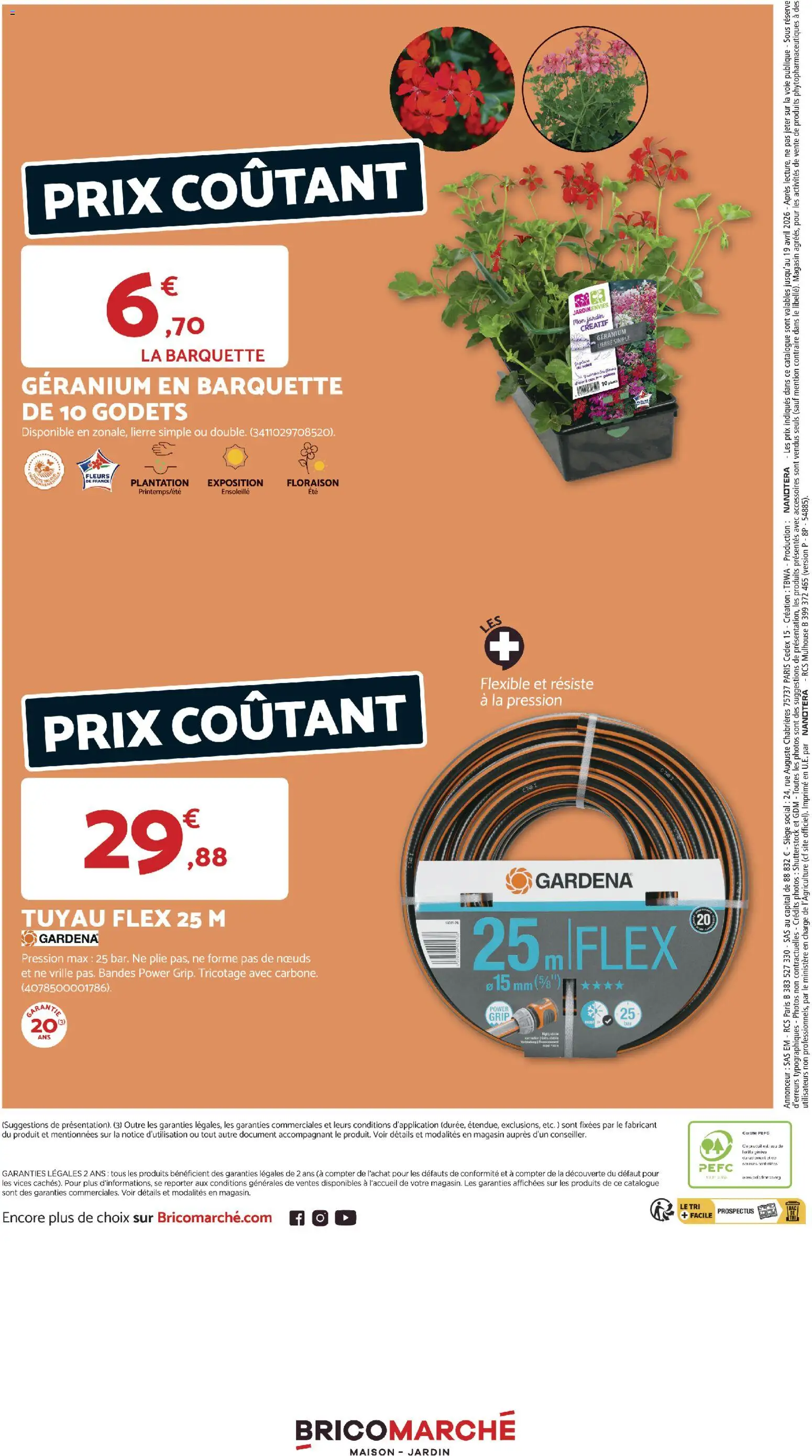 {H1} | Page: 10 | Produits: Tuyau, Géranium