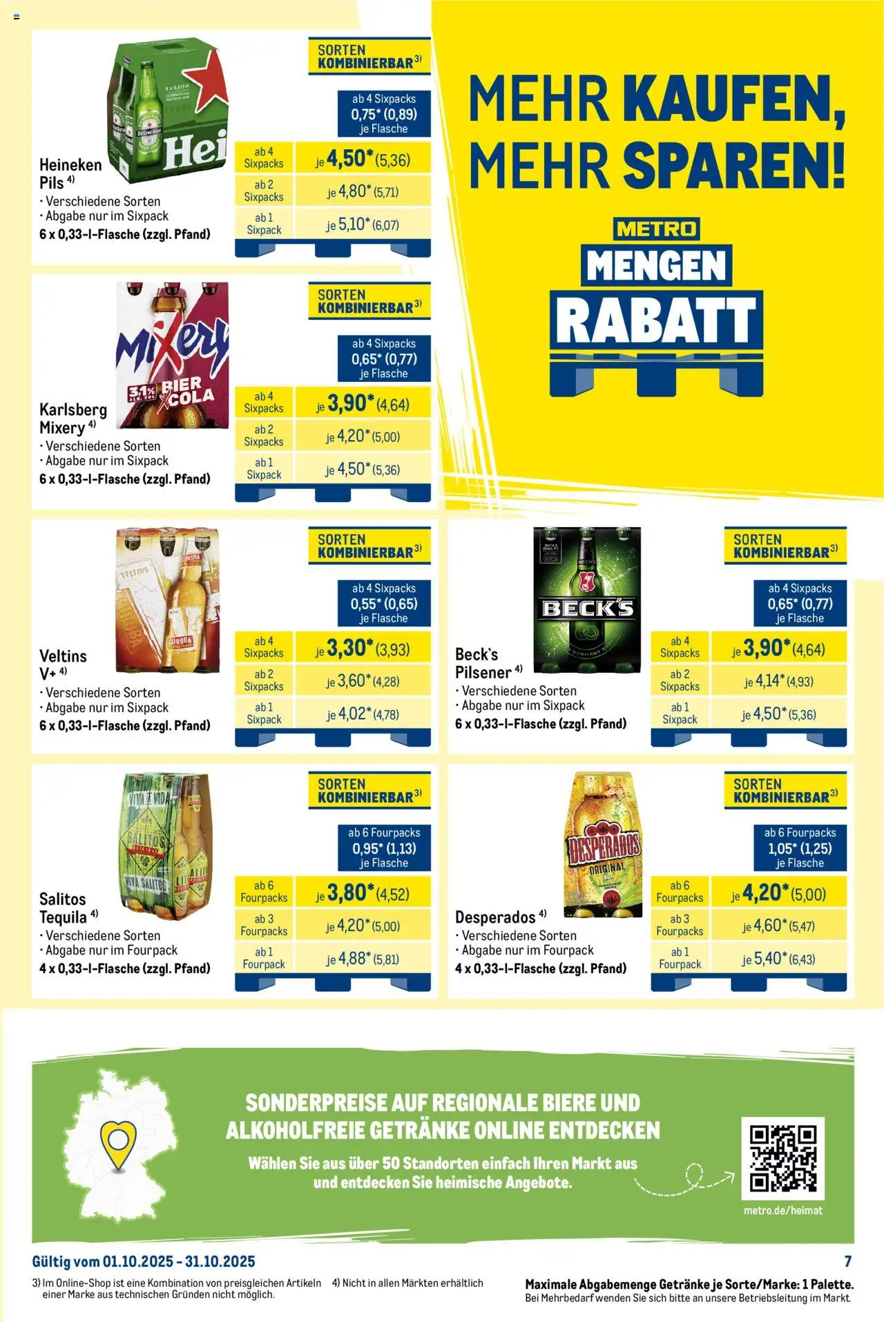 Metro Wochen-Angebote Händler – gültig ab 29.09.2025 | Seite: 11 | Produkte: Mixer, Bier, Heineken, Tequila