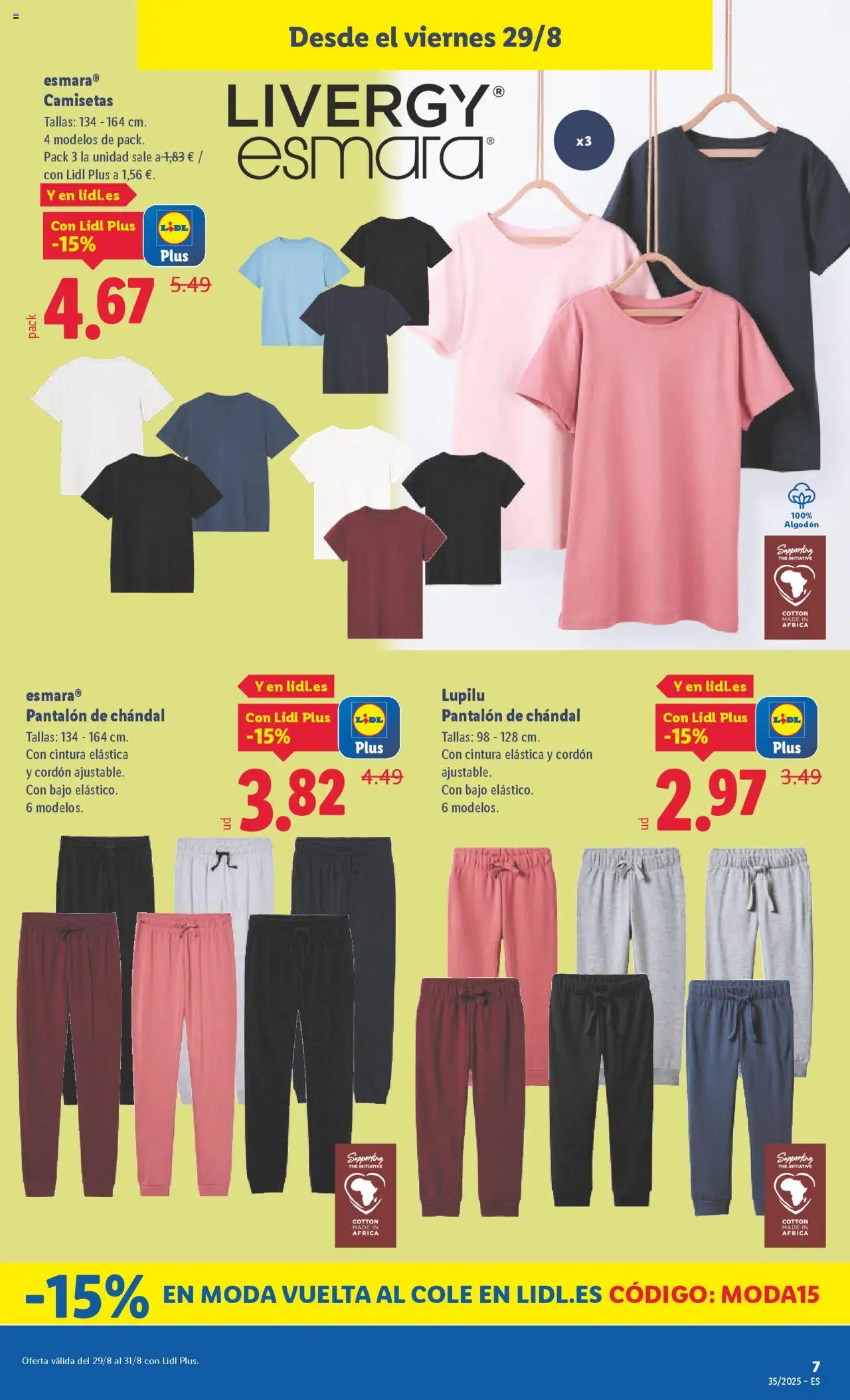 Lidl catálogo de bazar VAL │ válido desde el 25.08.2025 | Página: 13 | Productos: Pantalón de chándal