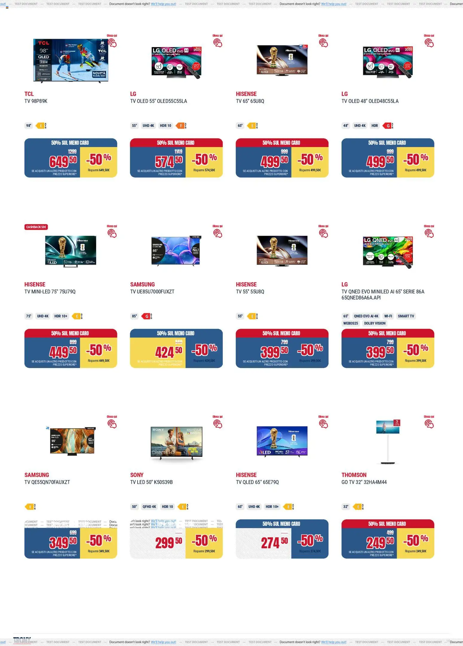 Volantino Trony del 04.12.2025 | Pagina: 14 | Prodotti: Tè, smart TV, TV, Samsung