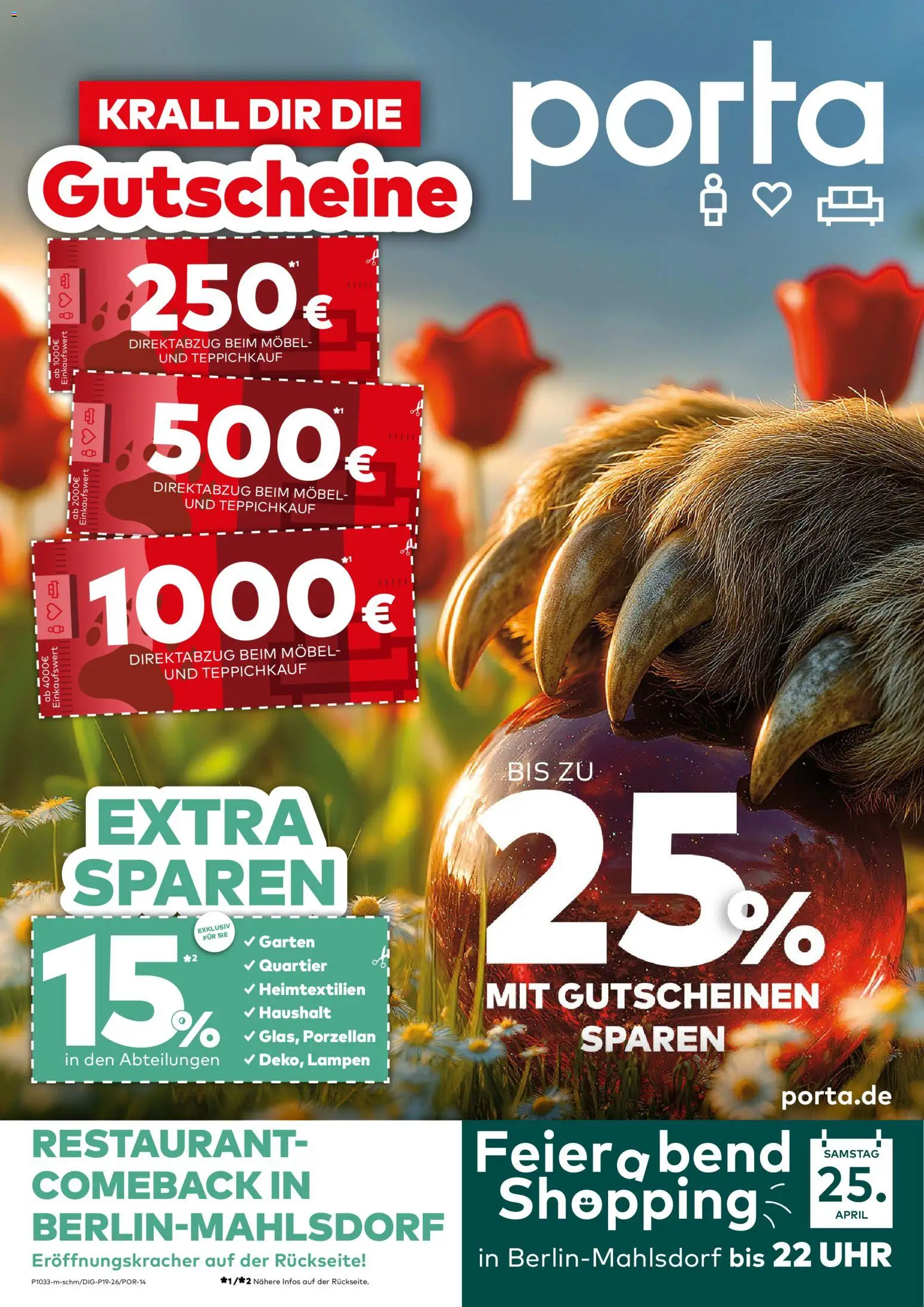 Porta! Prospekt Berlin – gültig ab 27.04.2026 | Seite: 1 | Produkte: Uhr