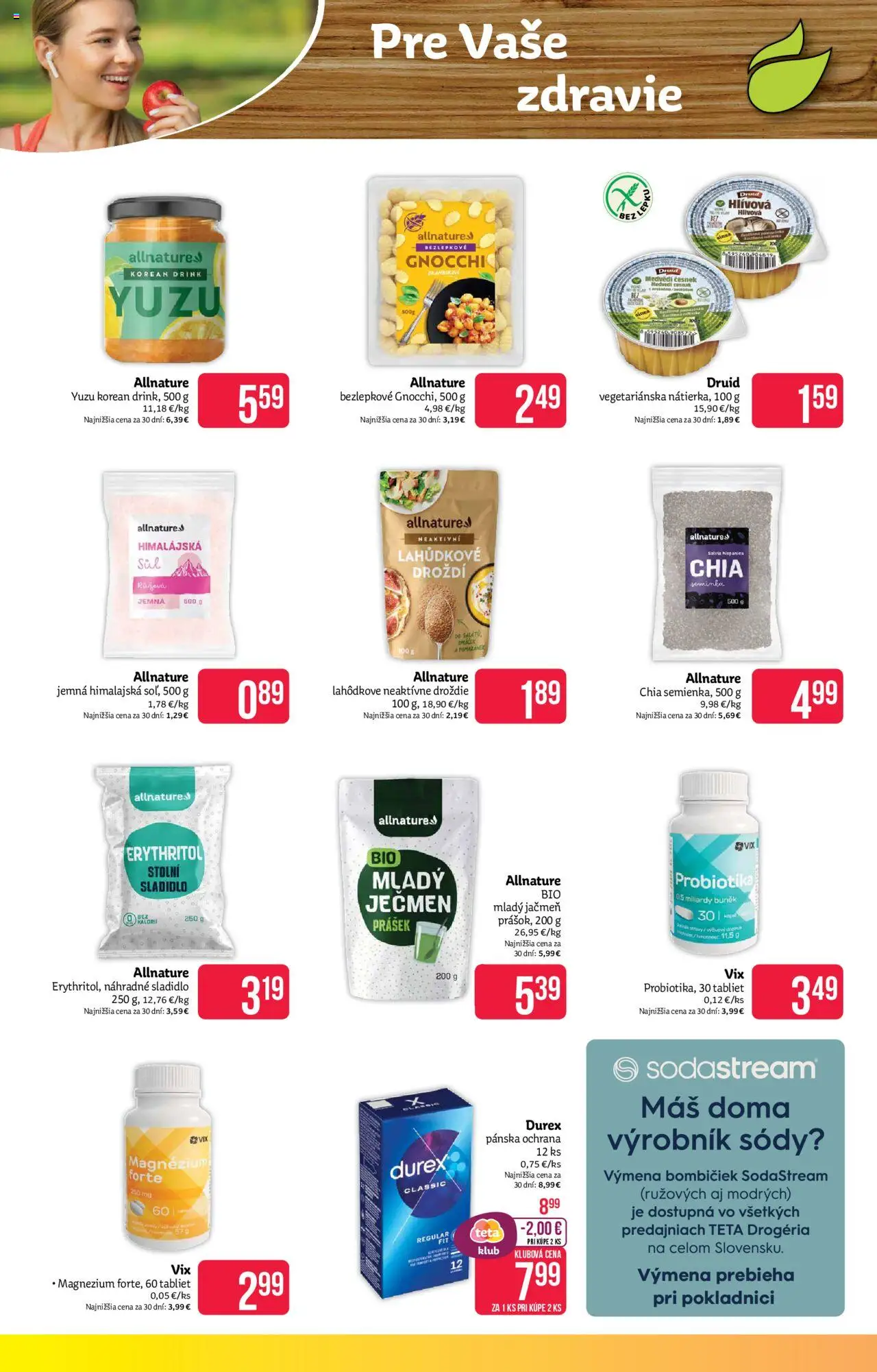 Teta drogerie leták │ platný od 18.08.2025 | Strana: 12 | Produkty: Sodastream, Cesnak, Soľ