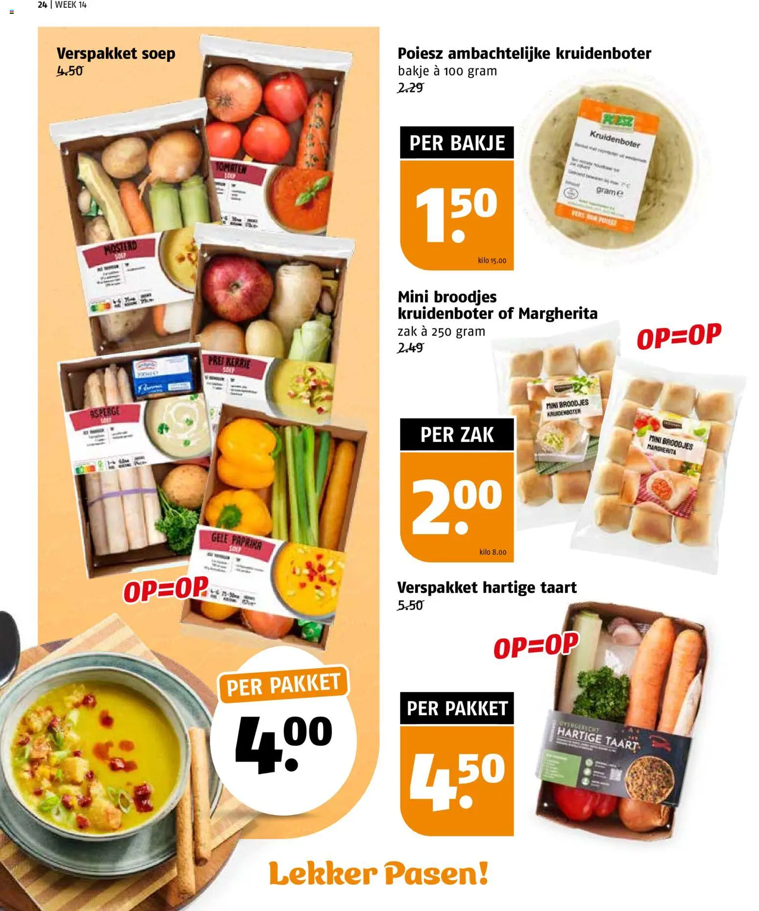 {H1} | Pagina: 24 | Producten: Tomaten, Prei, Kész piskótalap, Broodjes