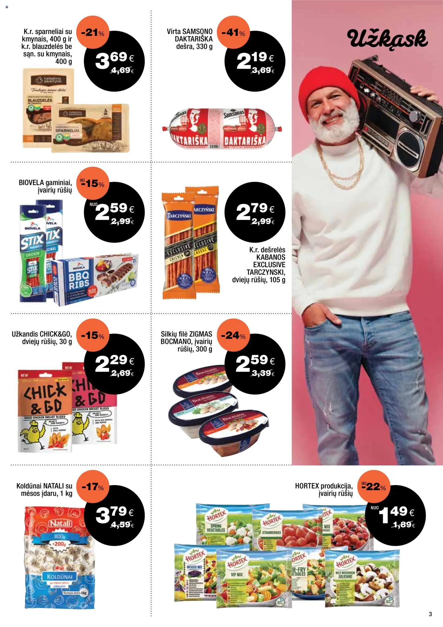 Express market akcijos nuo 16.11.2025 | Puslapis: 3 | Prekių: Dešrelės