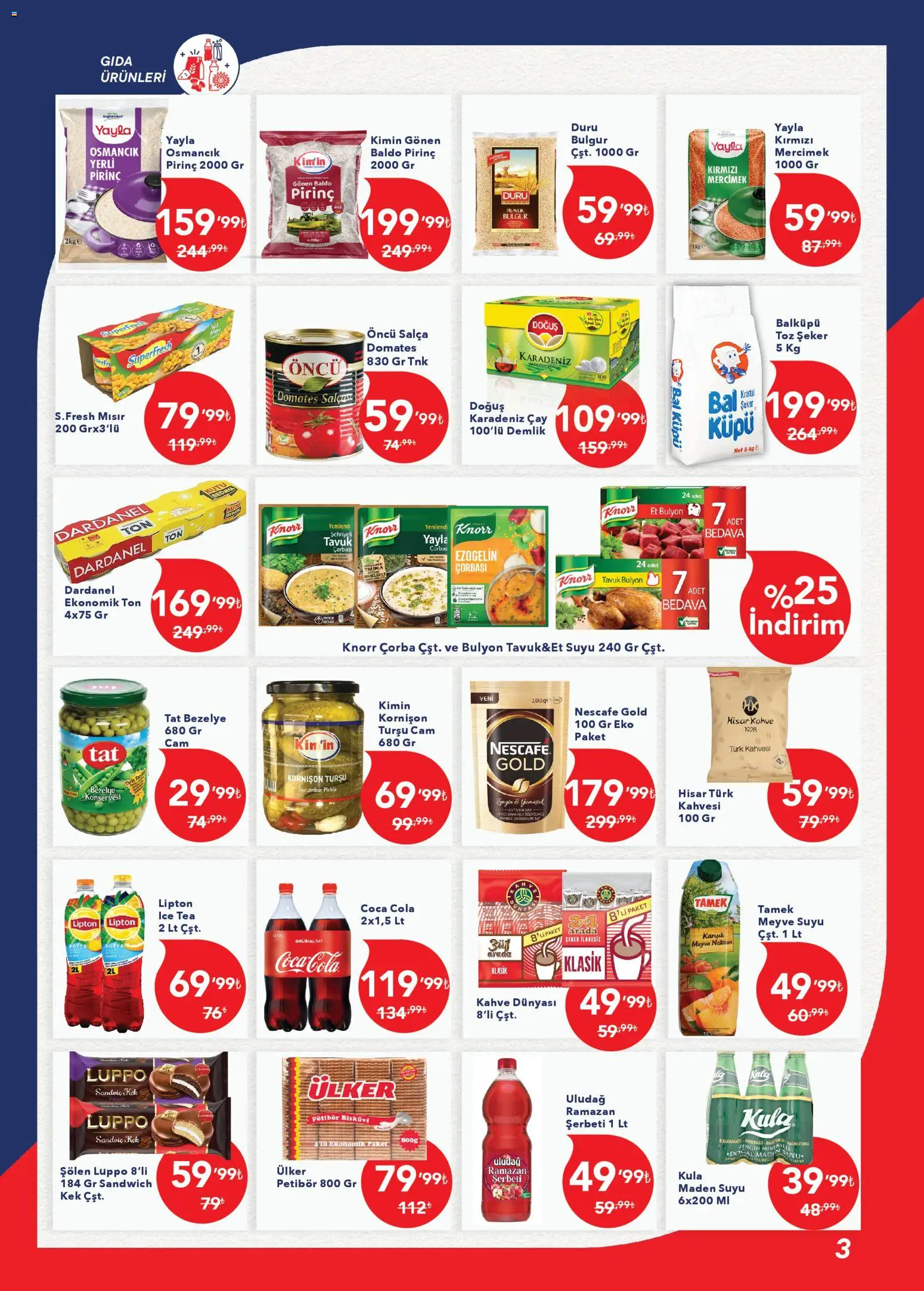Kim Market Katalog - Ege Insert - 07.03.2026 tarihinden itibaren geçerlidir | Sayfa: 3 | Ürünler: Pirinç, Çay, Şeker, Mısır