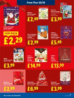 Preview of Lidl - Lidl Weekly valid from 30.10.2025 | Page: 13 | Products: Milk, Chocolate, Orange