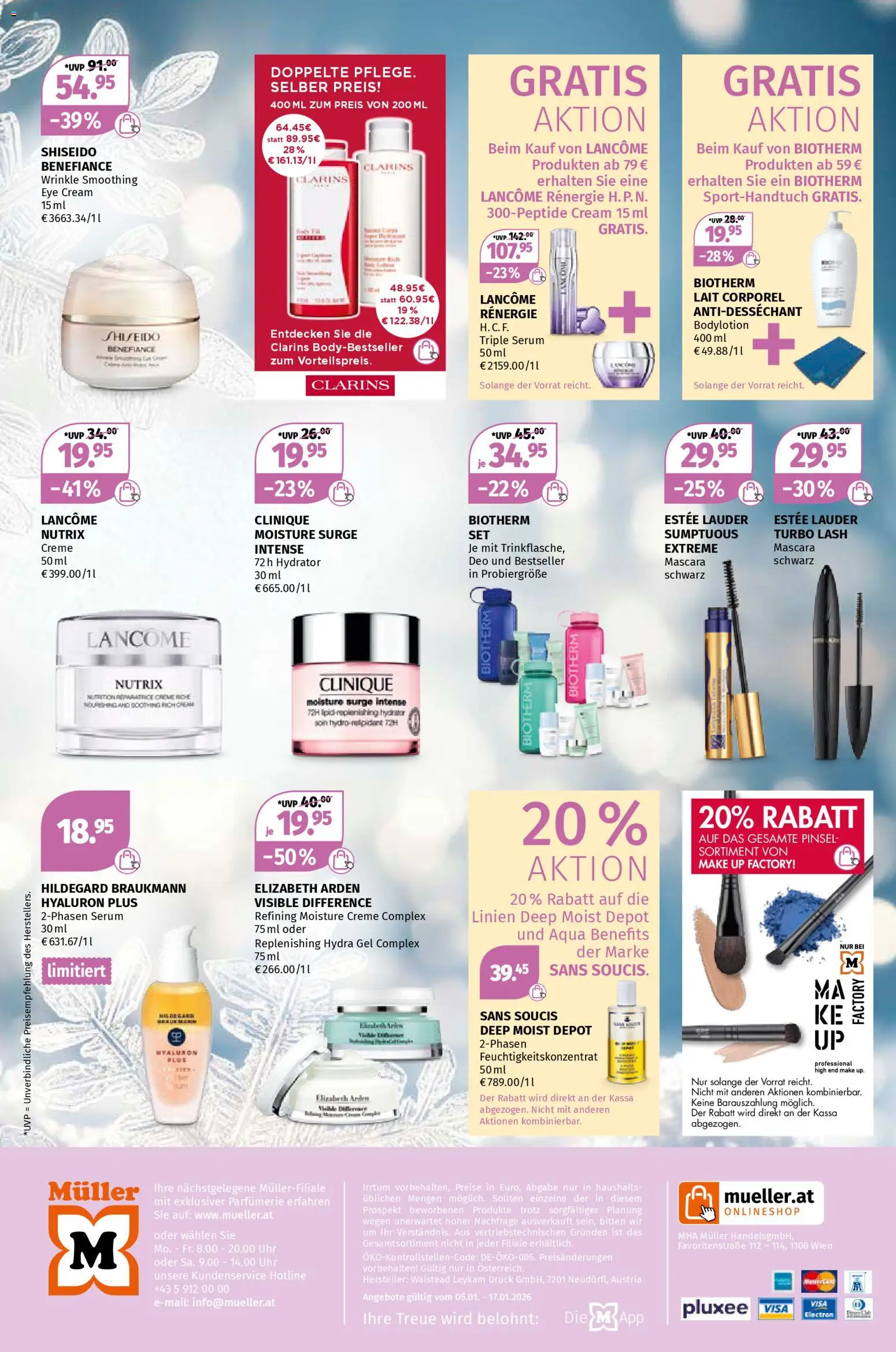 Müller Parfümerie Angebote gültig ab 05.01.2026 | Seite: 4 | Produkte: Uhr, Pinsel, Creme