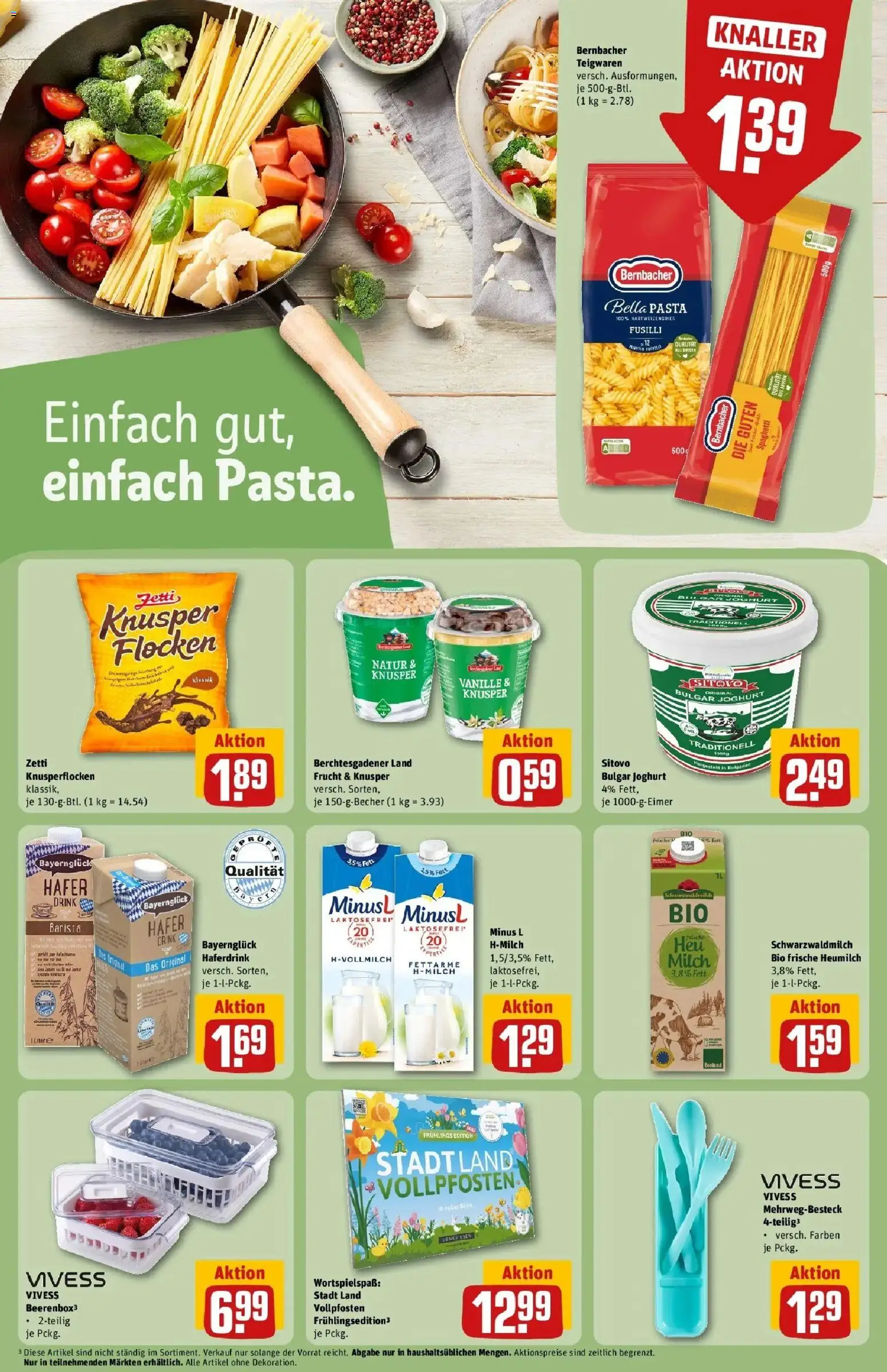 Rewe Prospekt Olching Geiselbullach	 – gültig ab 15.03.2026 | Seite: 24 | Produkte: Joghurt, Box, Pasta, Flocken