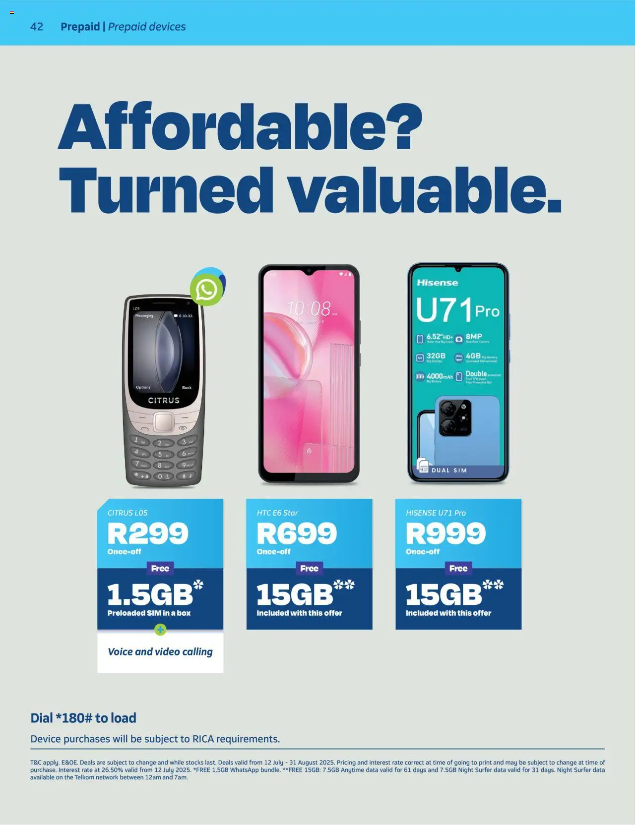 Telkom Deals │ valid from 12.07.2025 | Page: 40 | Products: Data, Sim, Box, Battery