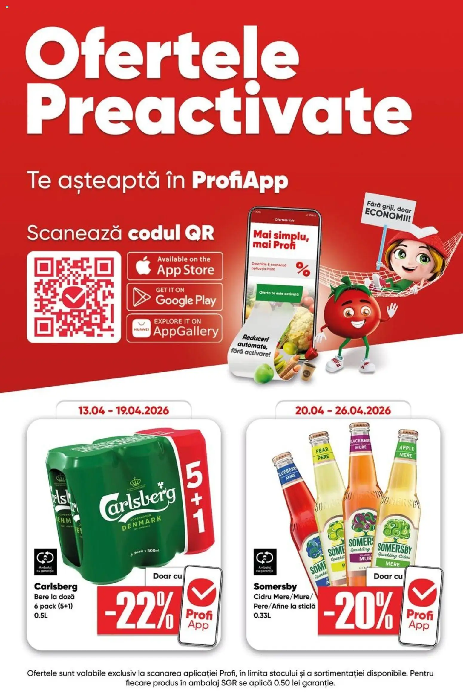 Noul catalog Profi – valabil de la 15.04.2026 | Pagină: 16 | Produse: Afine, Apple, Bere, Mere