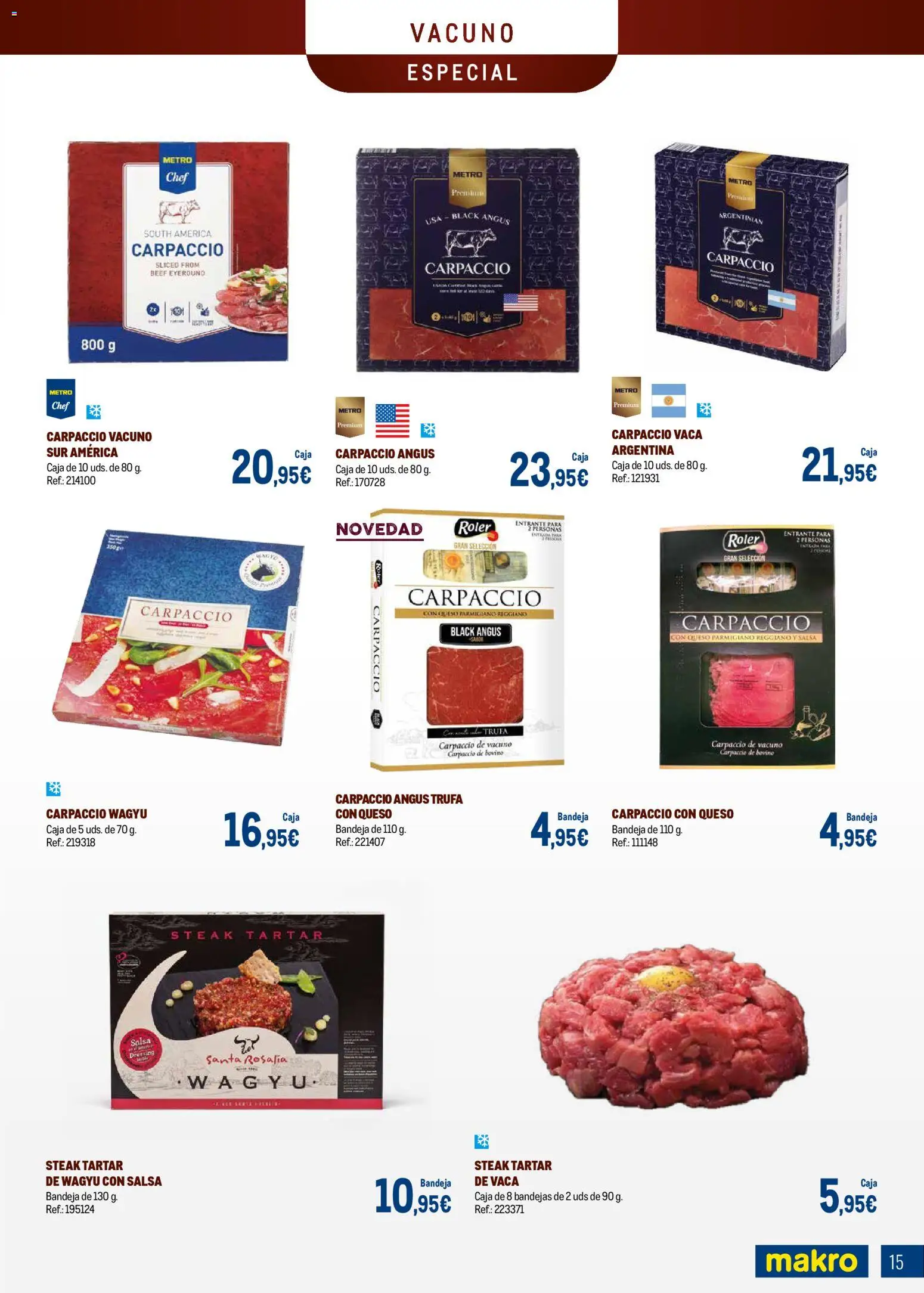 Makro - Especial Carnes Canarias │ válido desde el 03.11.2025 | Página: 15 | Productos: Μπιμπερό, Queso, Bandeja, Caja