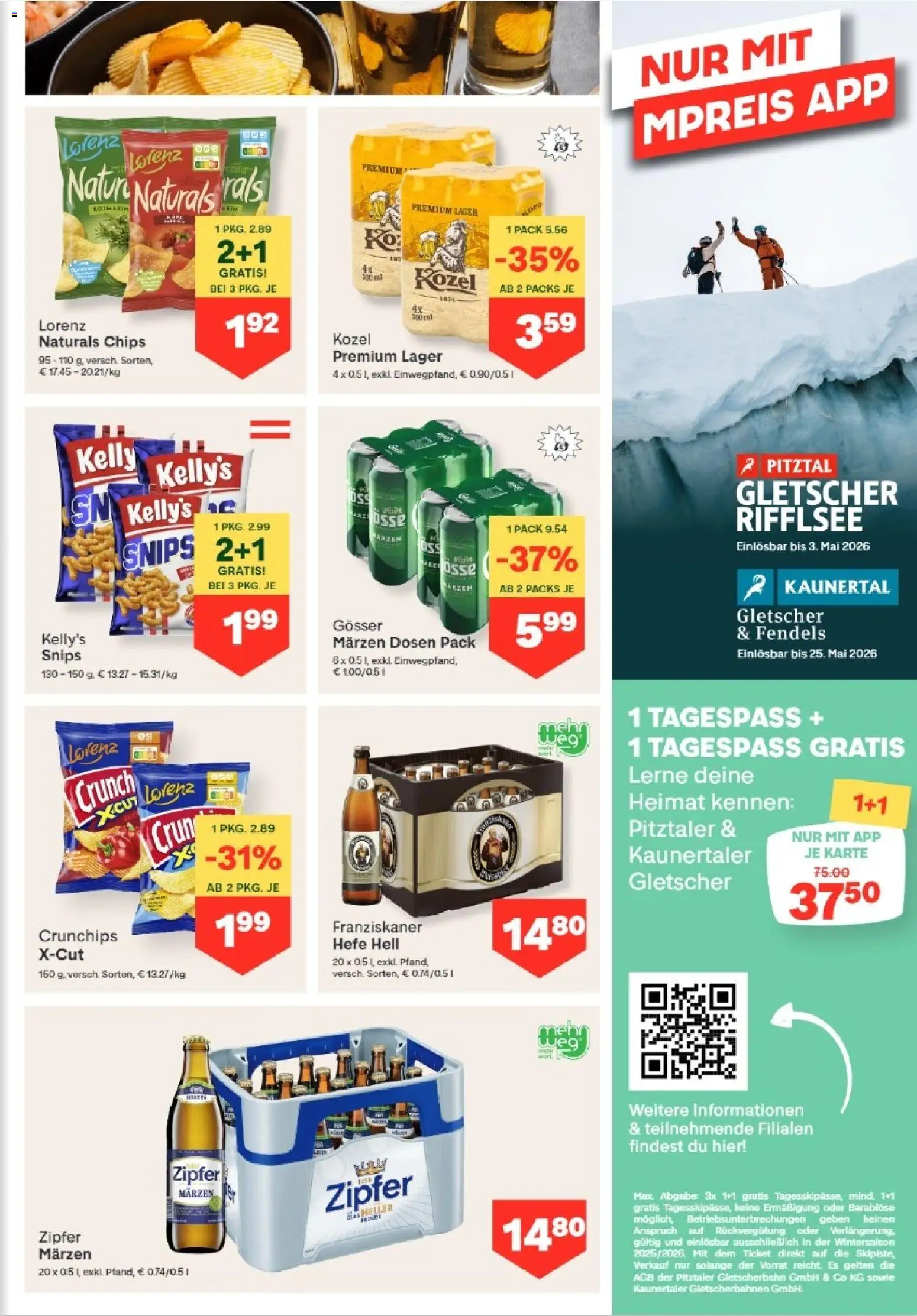 MPREIS Absam gültig ab 12.03.2026 | Seite: 9 | Produkte: Chips