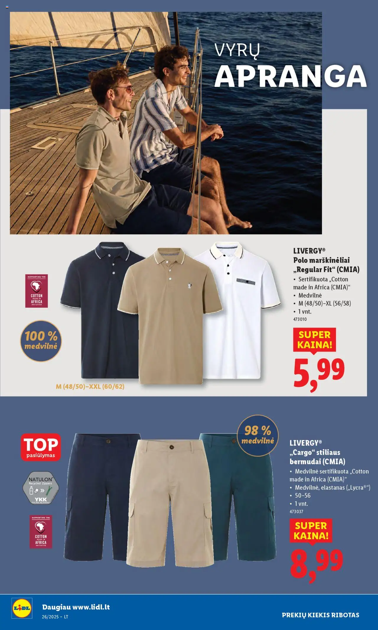 LIDL leidinys - Ne maisto prekių pasiūlymai│galioja nuo 23.06.2025 | Puslapis: 30 | Prekių: Marškinėliai