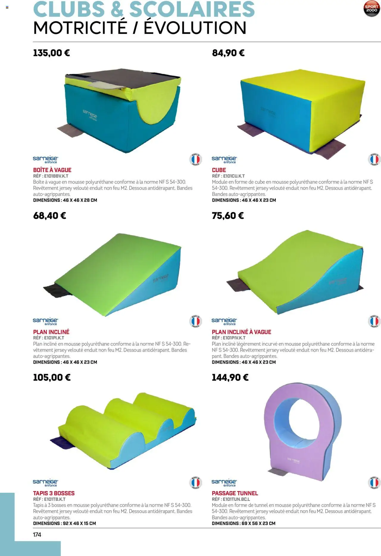 {H1} | Page: 174 | Produits: Mousse, Tapis