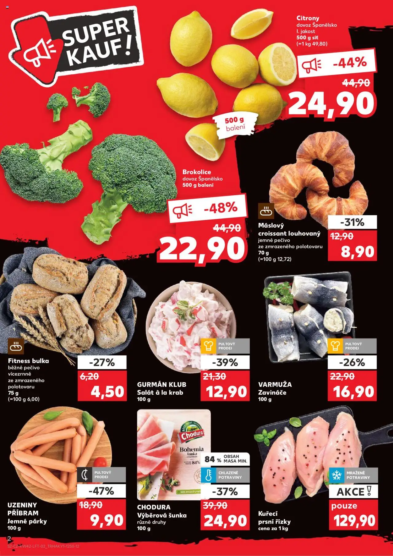 Kaufland leták - Chomutov od 15.10.2025 | Strana: 2 | Produkty: Salát, Kuřecí prsní řízky, Uzeniny, Citróny