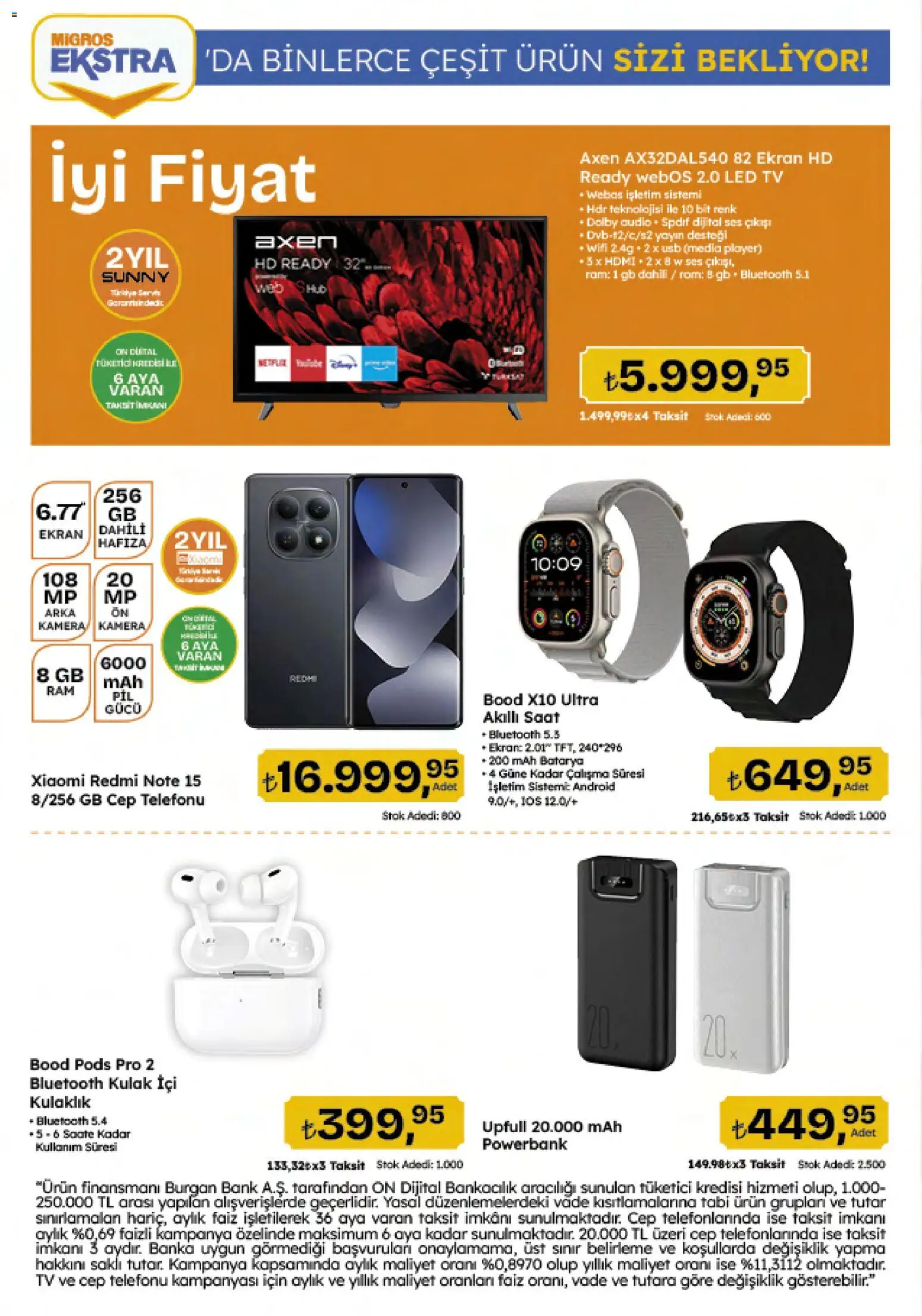 Migros Katalog - Migroskop - 12.02.2026 tarihinden itibaren geçerlidir | Sayfa: 112 | Ürünler: Akıllı saat, Saat, Kulaklık, USB