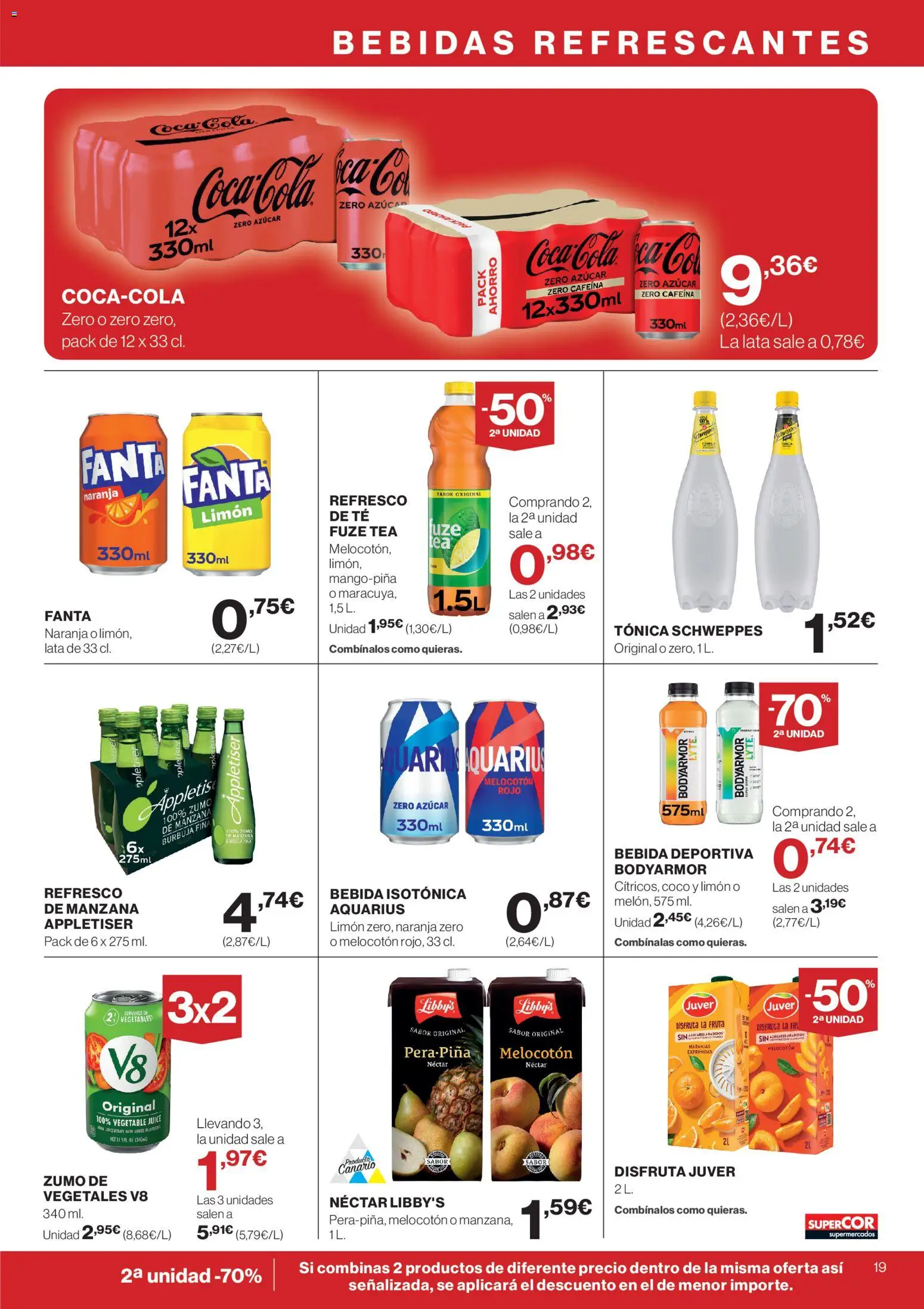 Supercor Canarias │ válido desde el 26.02.2026 | Página: 19 | Productos: Σφουγγαρίστρα, Ροζ πιπέρι, Té, Néctar