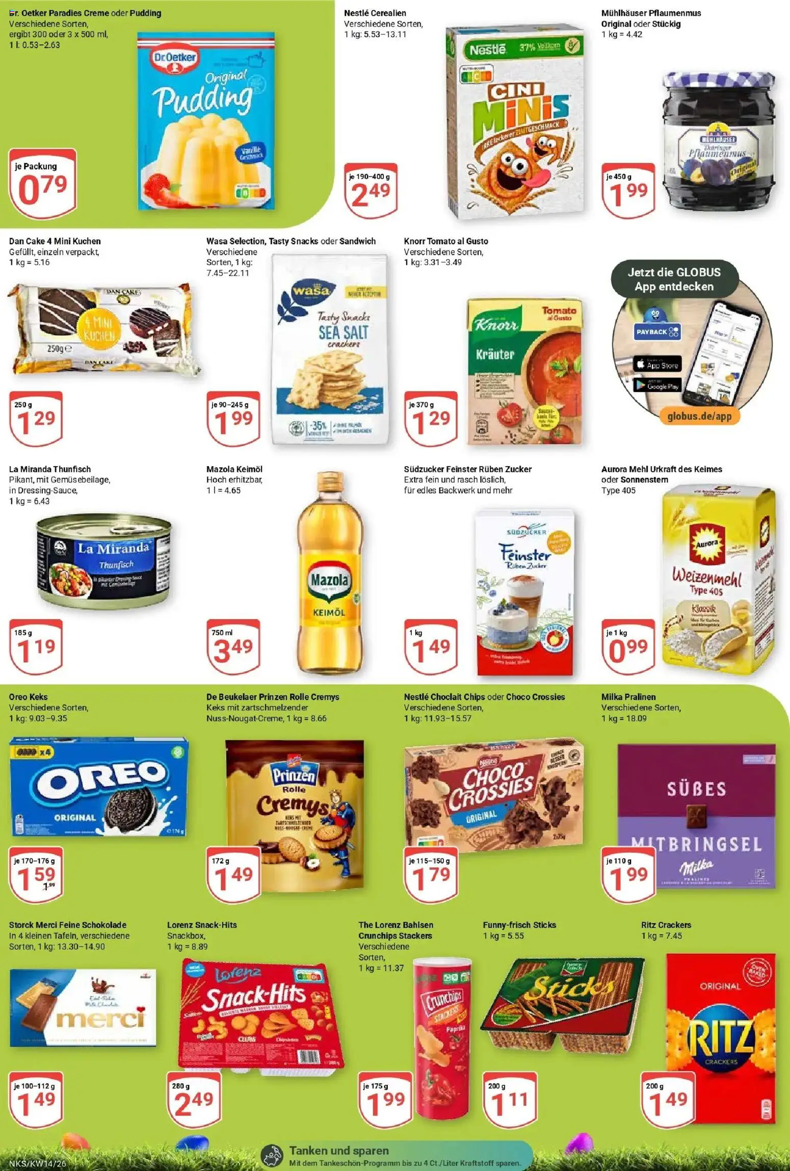 Globus prospekt Neunkirchen	 – gültig ab 30.03.2026 | Seite: 10 | Produkte: Thunfisch, Weizenmehl, Pudding, Chips