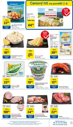Tesco leták - Hypermarket od 28.05.2025 | Strana: 9 | Produkty: Máslo, Lučina, Šunka, Cottage cheese