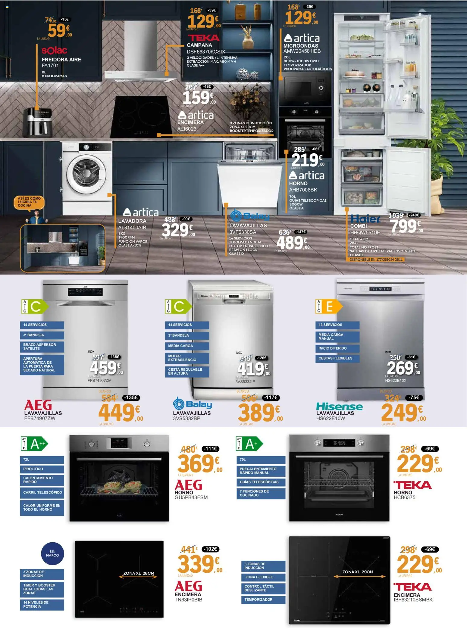E.Leclerc folleto │ válido desde el 03.03.2026 | Página: 4 | Productos: El horno, Cocina, Lavavajillas, Cesta