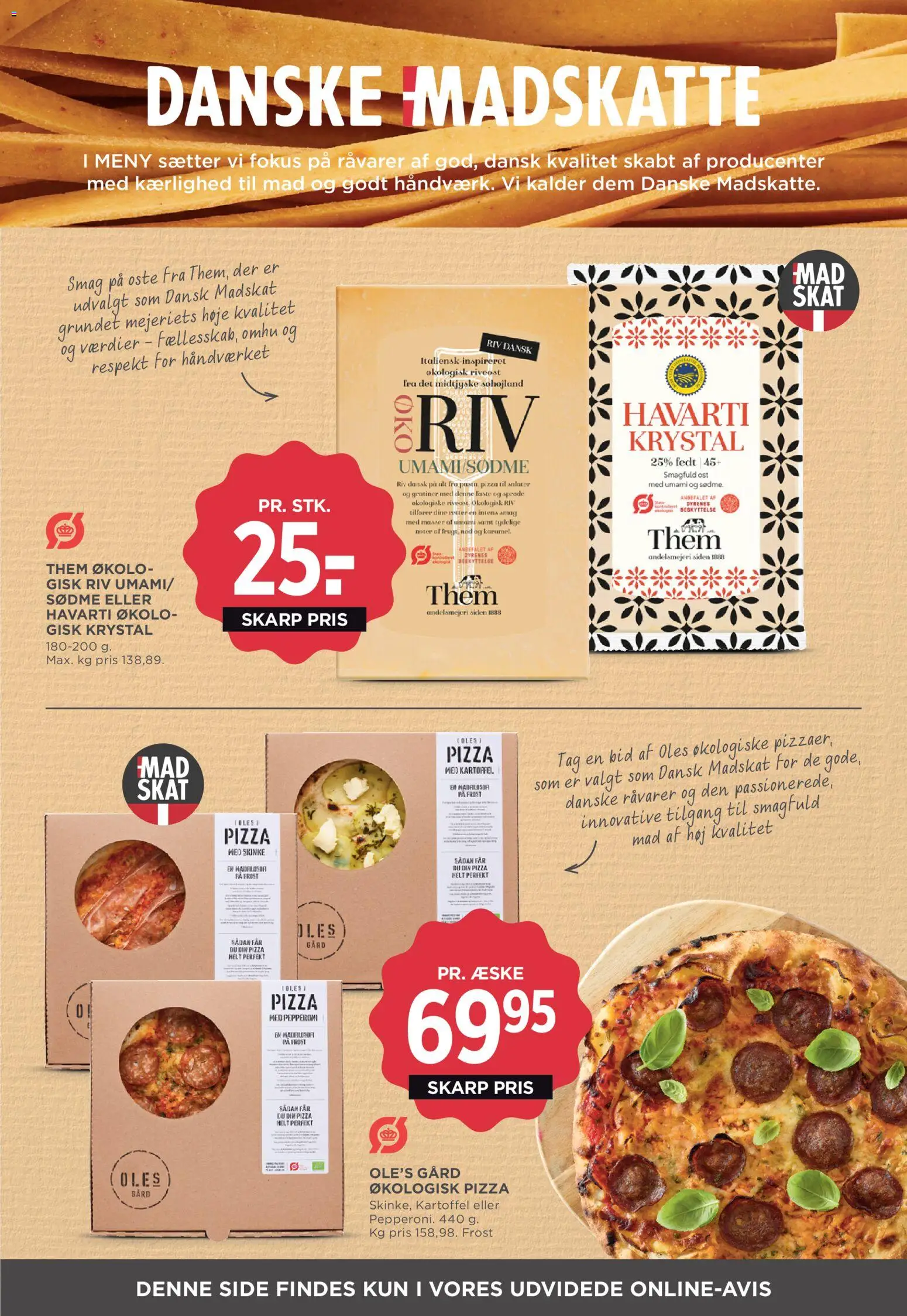 Meny tilbudsavis – gyldig fra 27.03.2026 | Side: 26 | Produkter: Ost, Skinke, Pizza, Søm