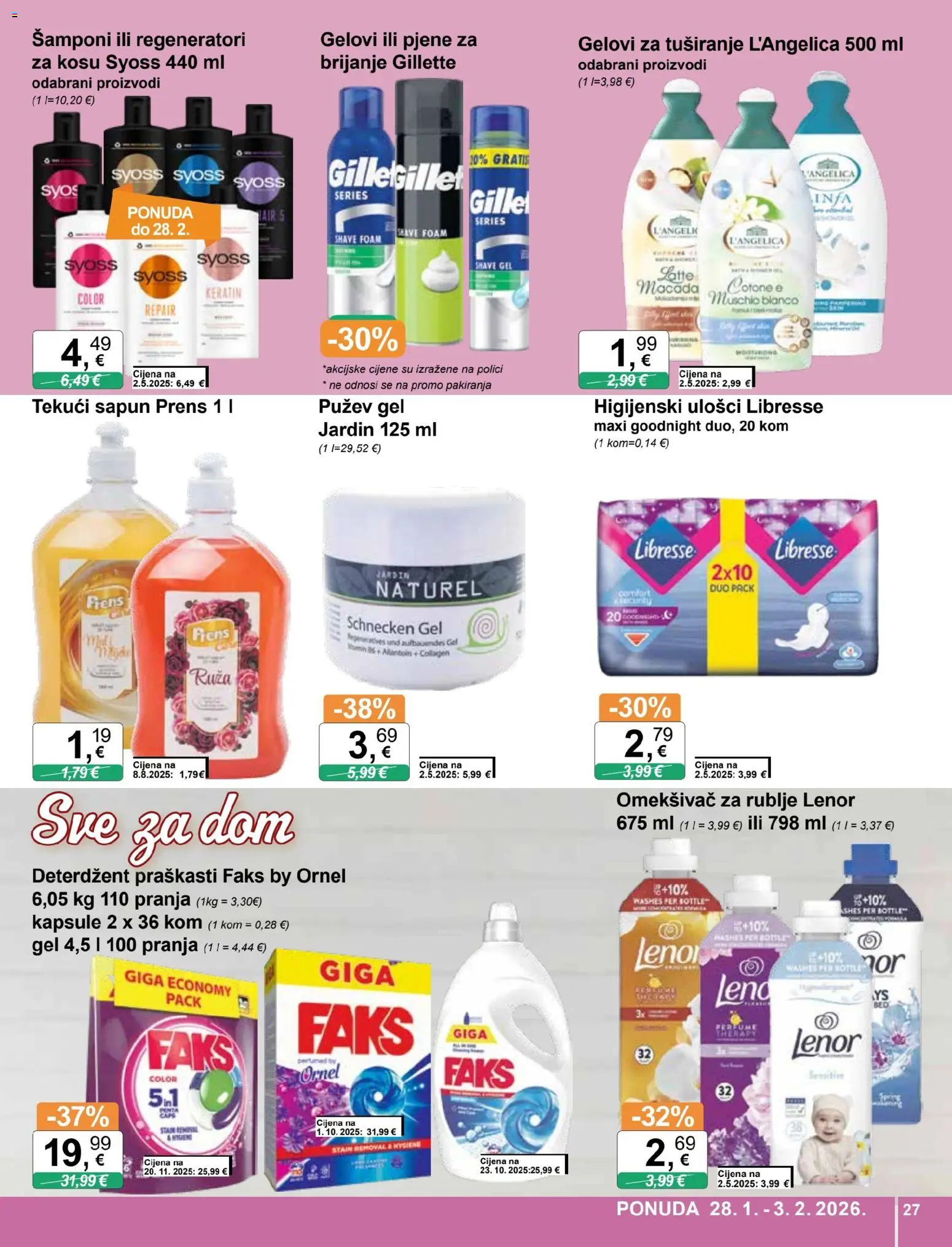 KTC katalog | vrijedi od 28.01.2026 | Stranica: 27 | Proizvodi: Faks, Sapun, Deterdžent, L'Angelica
