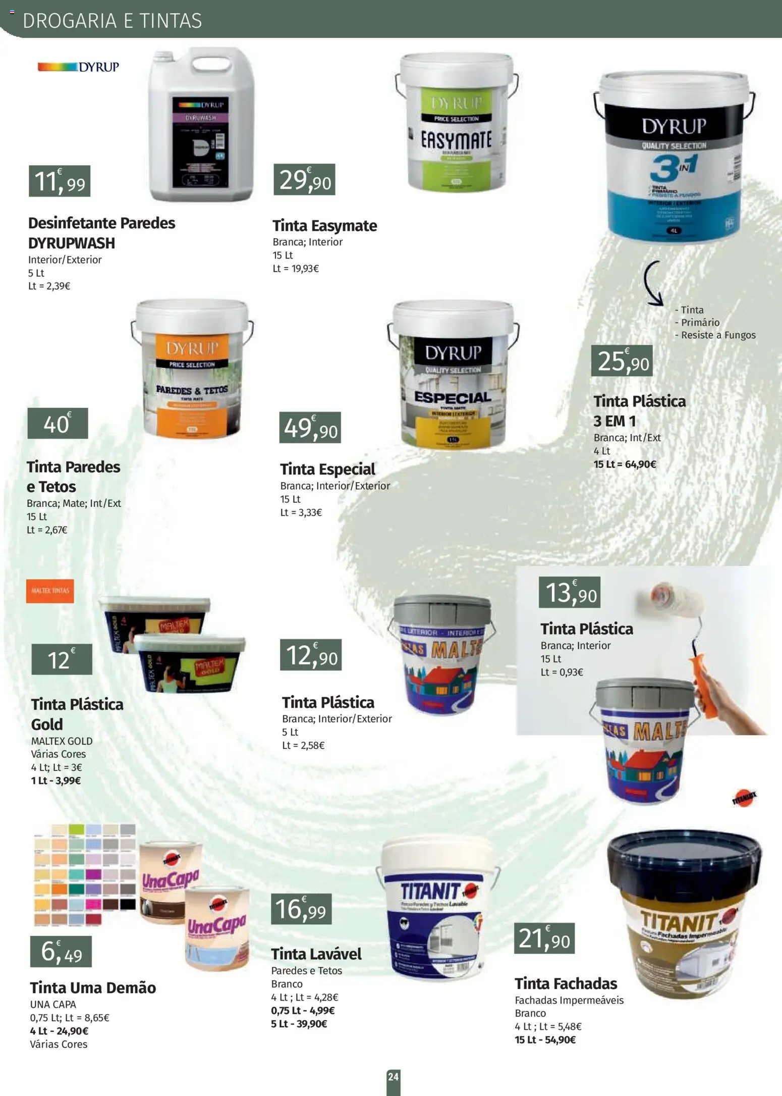 E.Leclerc folheto Jardim Fafe │ válido de 23.03.2026 | Página: 24 | Produtos: Tinta