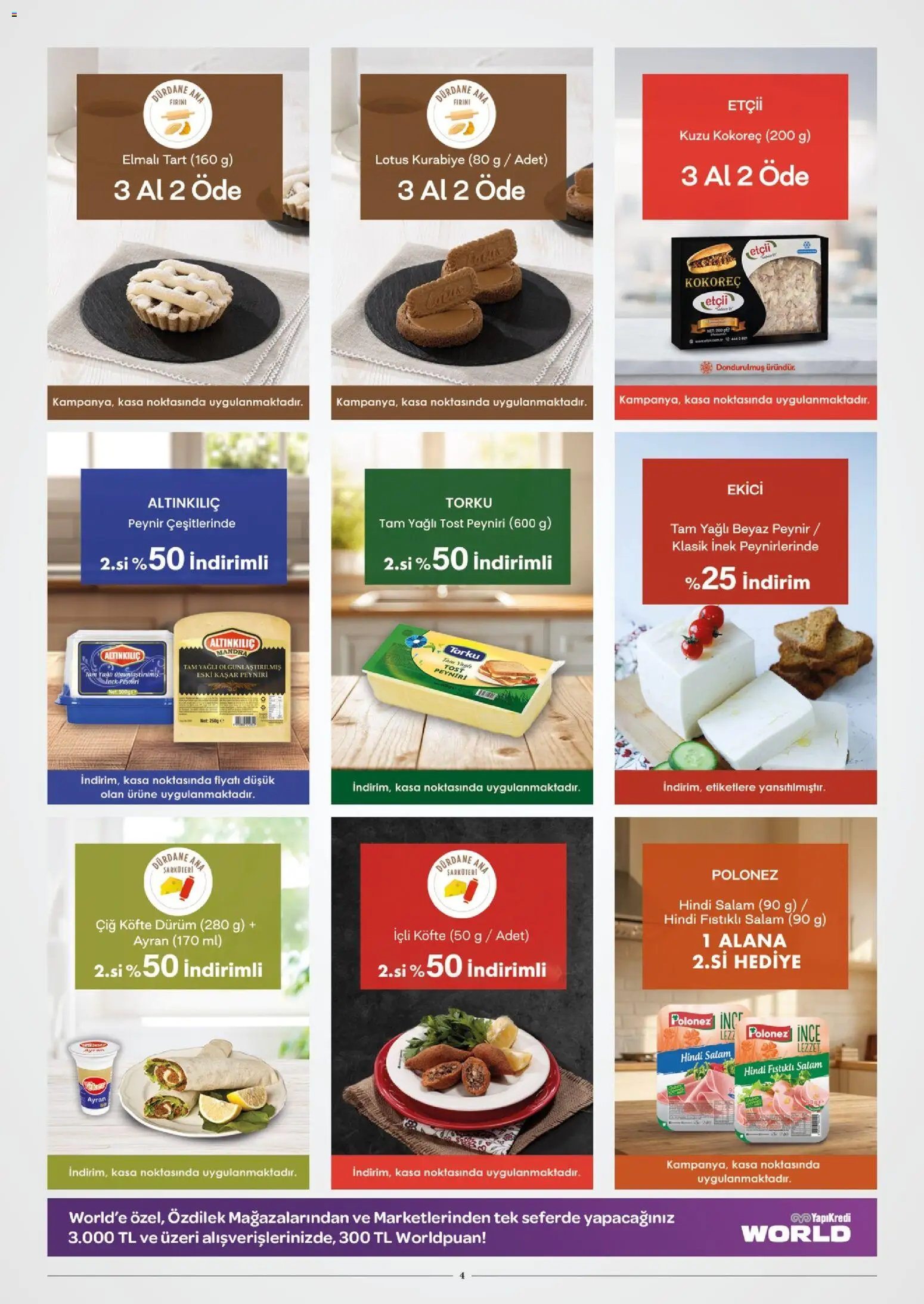 Özdilek Katalog - 02.01.2026 tarihinden itibaren geçerlidir | Sayfa: 4 | Ürünler: Peynir, Ekici, Kurabiye, Kasa