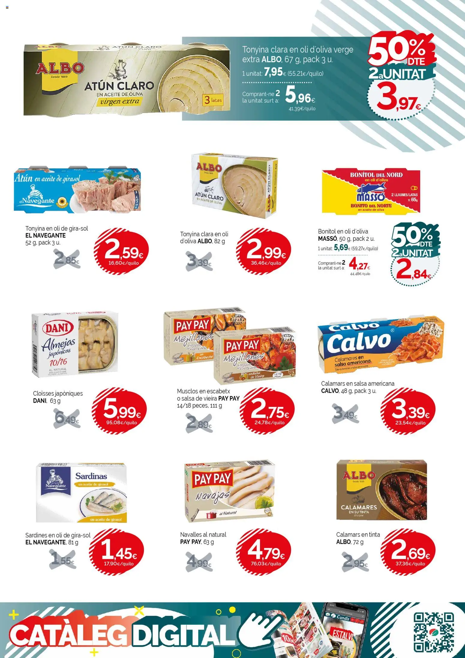 Condis folleto life │ válido desde el 22.10.2025 | Página: 15 | Productos: Calamares, Aceite, Aceite de oliva virgen extra, Aceite de girasol