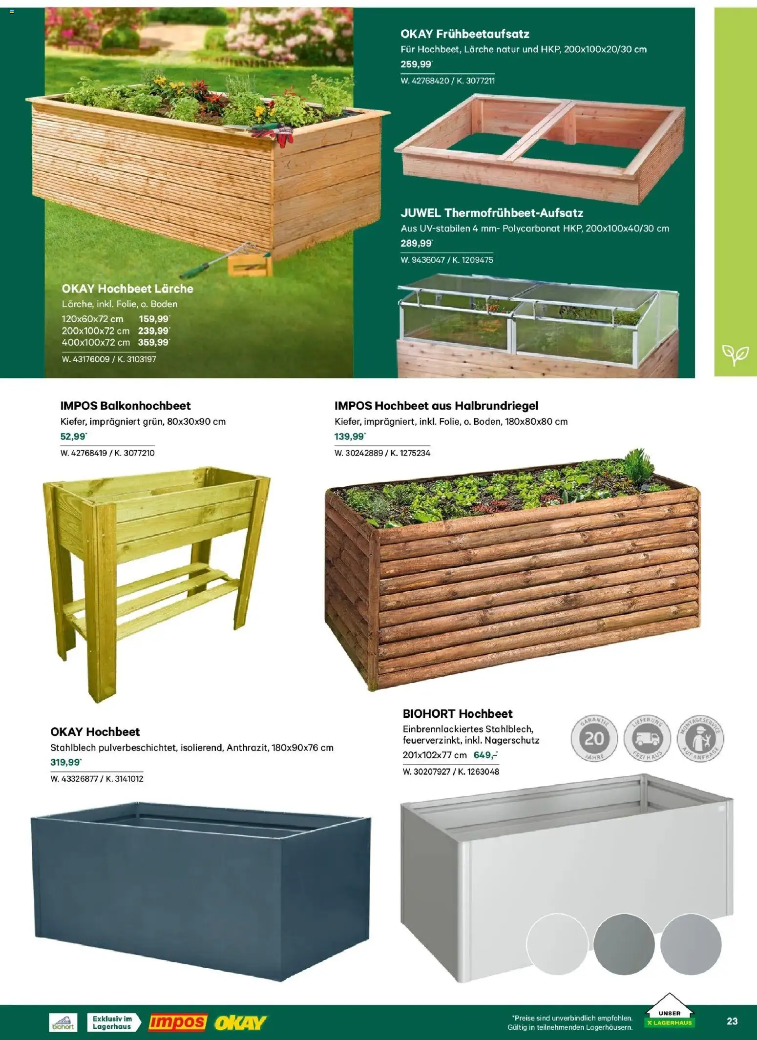 Lagerhaus - Lagerhaus - Garten & Freizeit Katalog 2026 gültig ab 01.03.2026 | Seite: 23