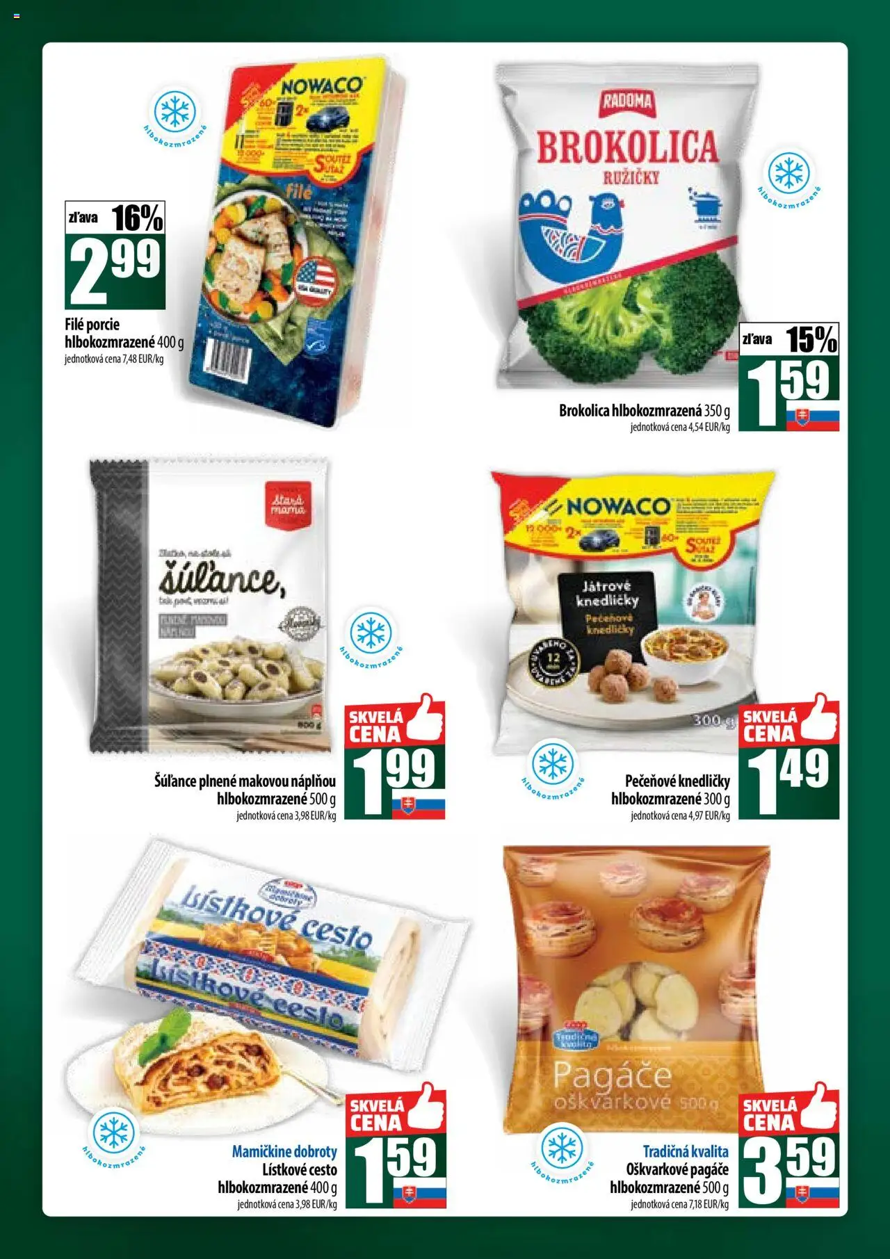 Nové COOP Jednota akcie – leták je platný od 09.10.2025 | Strana: 18 | Produkty: Brokolica, Lístkové cesto