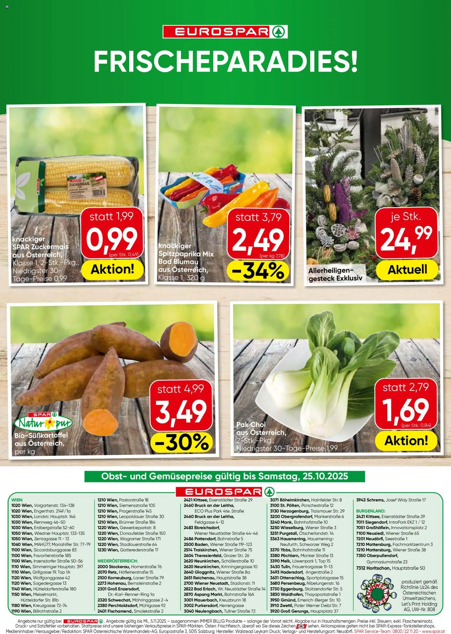 Eurospar Flugblatt - Burgenland gültig ab 23.10.2025 | Seite: 16 | Produkte: Obst, Bad